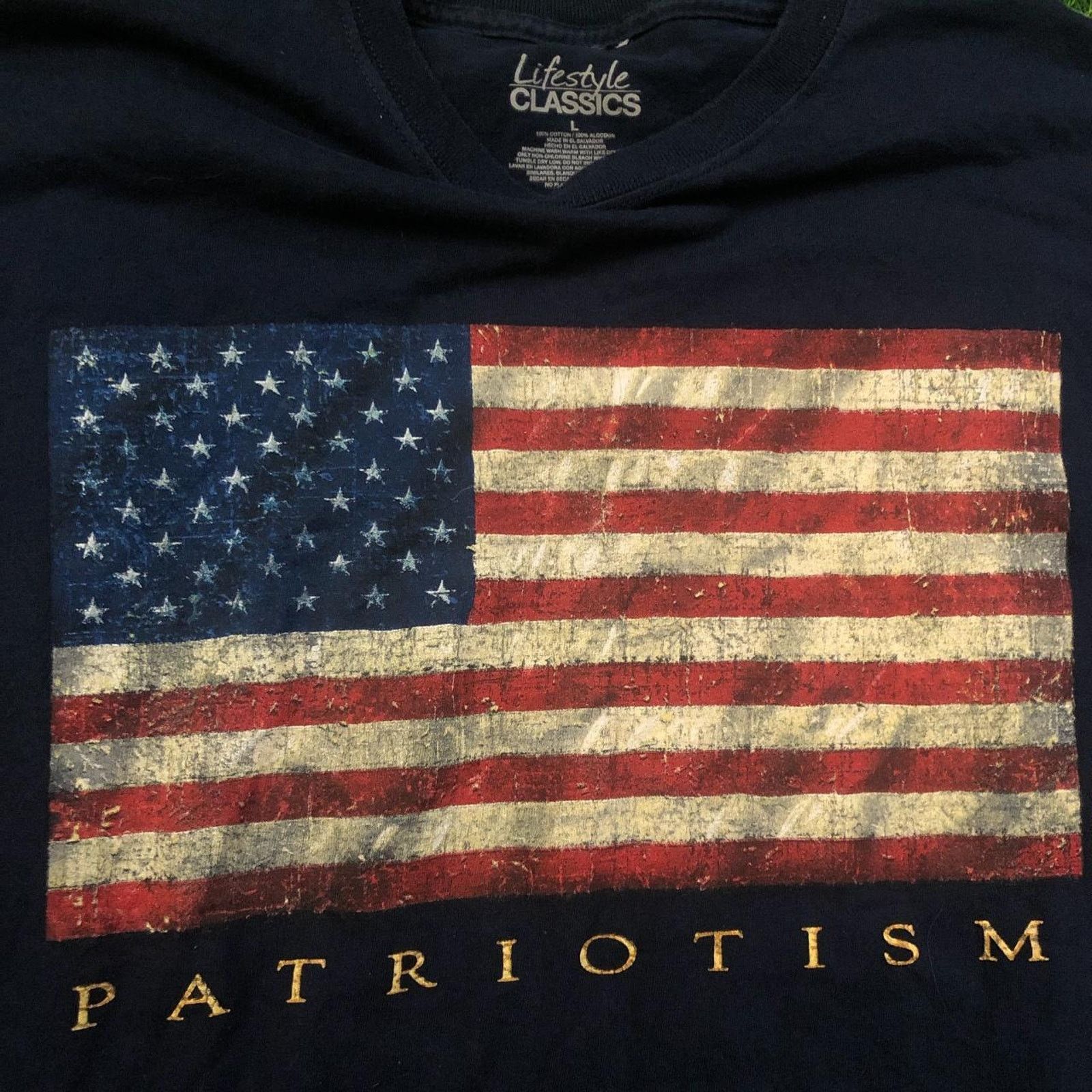 Other Men’s Navy American Flag ‘Patriotism’ Graphic Tee Size US L / EU 52-54 / 3 - 3 Thumbnail