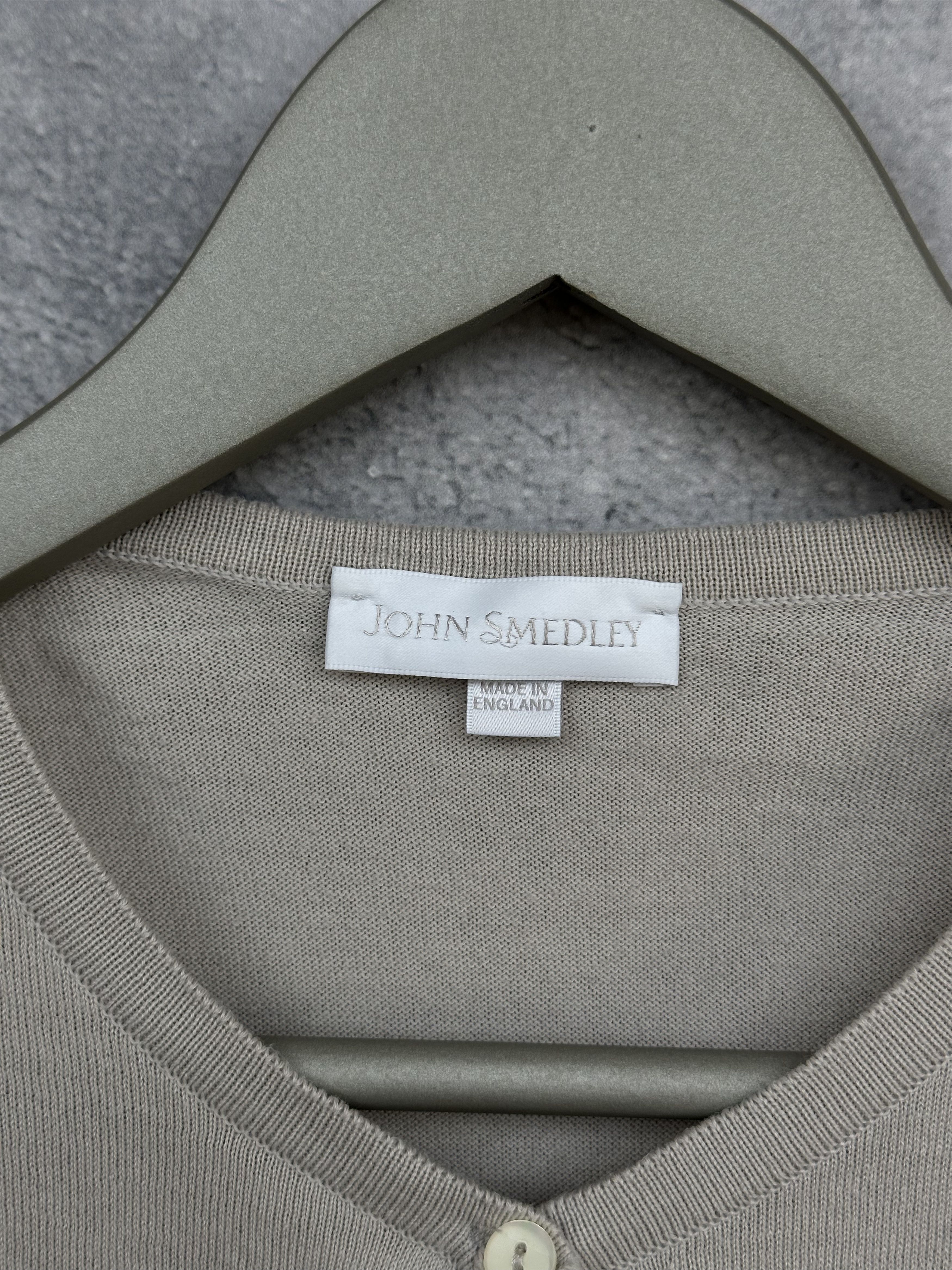 John Smedley John Smedley Sea Island Cotton Cardigan Crew Lightweight Size L / US 10 / IT 46 - 10 Thumbnail