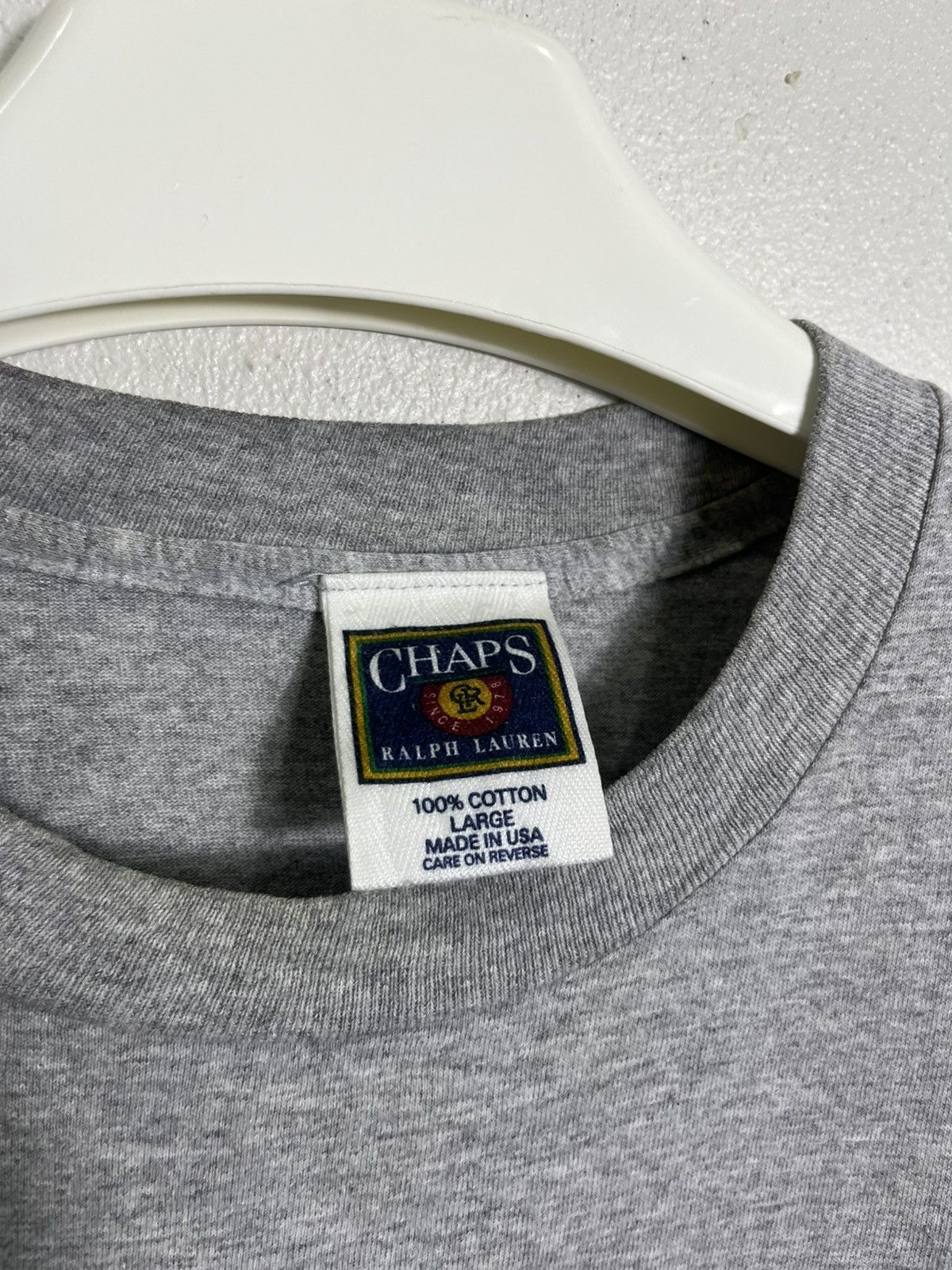 Vintage Vintage 90a CHAPS RALPH LAURENT Tshirt Size US L / EU 52-54 / 3 - 4 Thumbnail