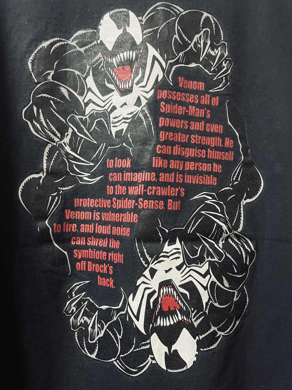 Marvel Comics VINTAGE MARVEL COMICS VENOM SPIDER EMBLEM TEE Size US L / EU 52-54 / 3 - 9 Thumbnail