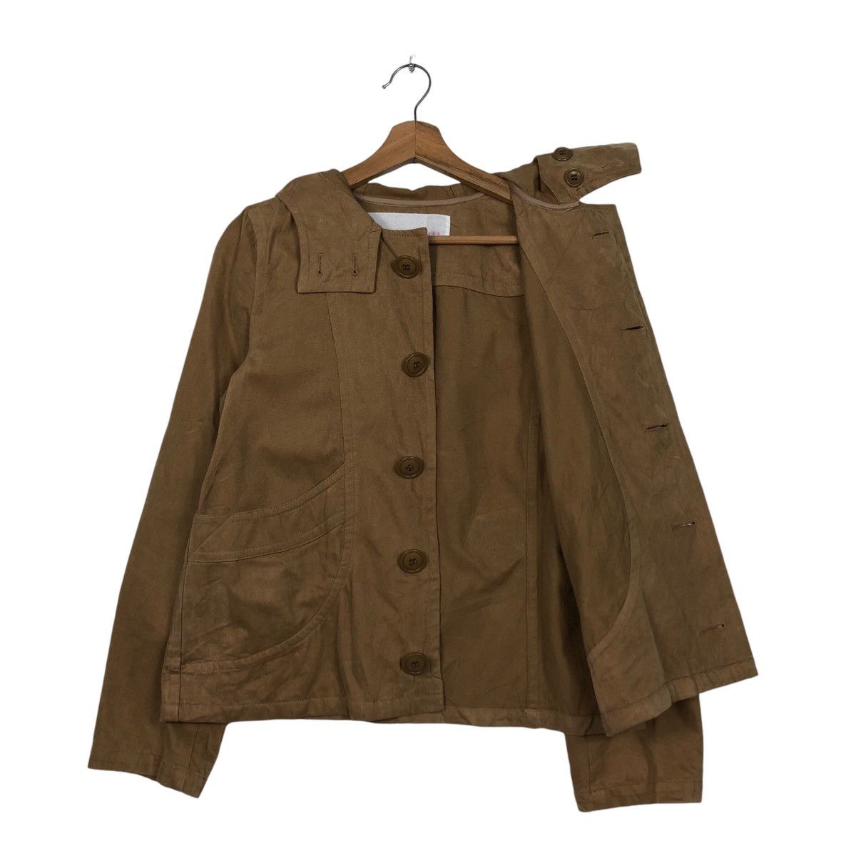 Issey Miyake 📌Vintage Cropped Biker Jacket Sunaokuwahara Duck Canvas Size US M / EU 48-50 / 2 - 13 Thumbnail