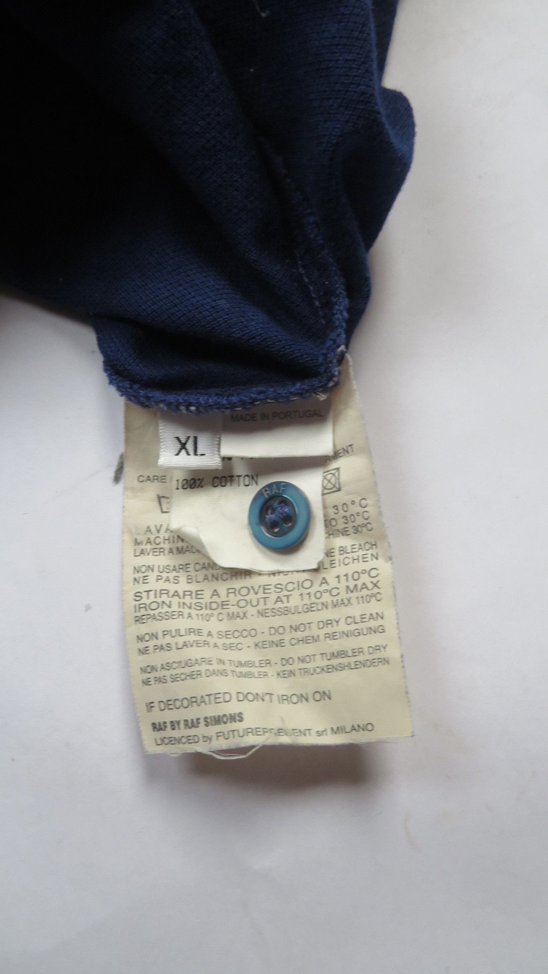 Raf by Raf Simons Raf Simons by Raf Simons One Dimensional Collar blue Polo Size US XL / EU 56 / 4 - 4 Thumbnail