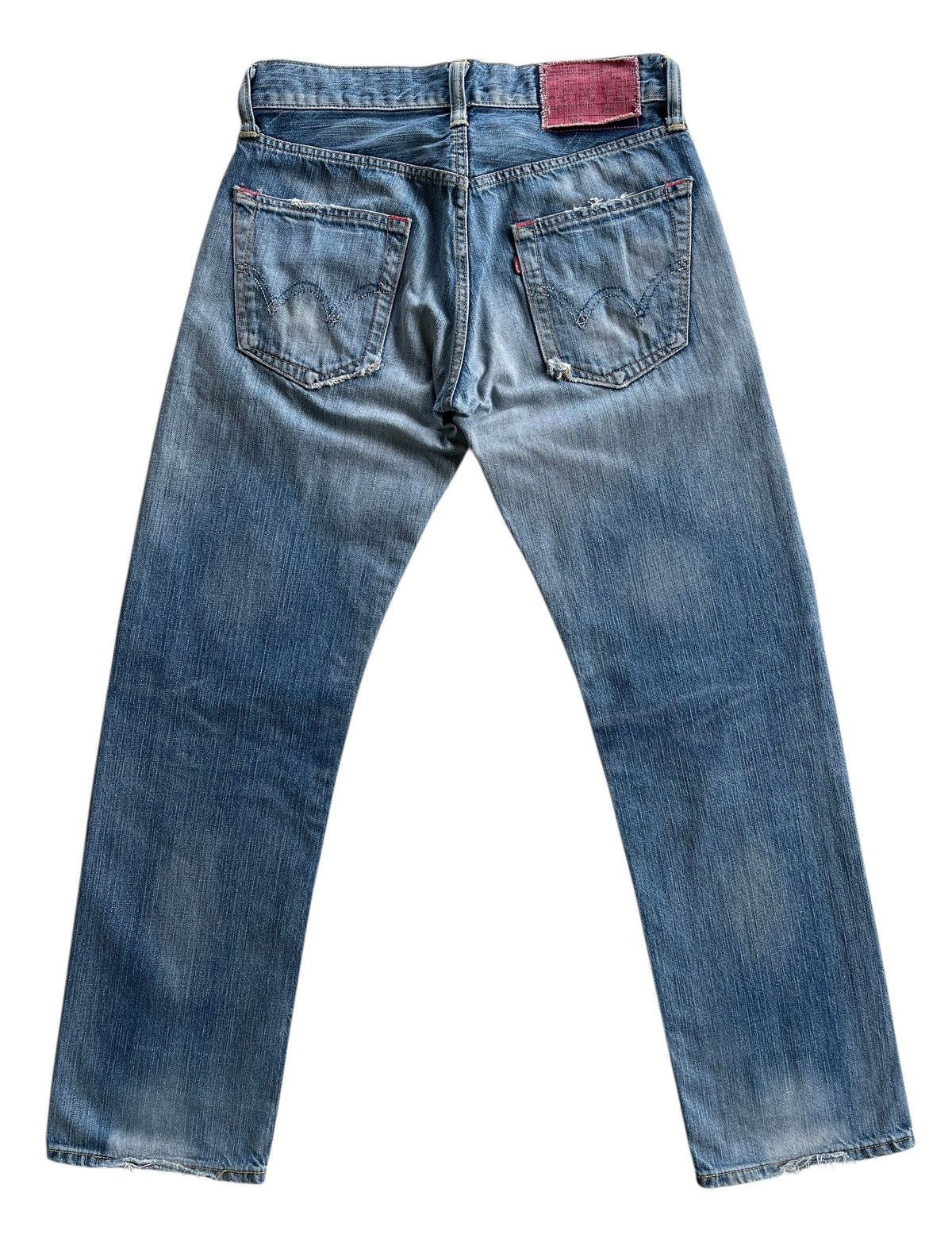 Japanese Brand Vintage Edwin 504 Distressed Denim Streetwear Size US 30 / EU 46 - 2 Thumbnail