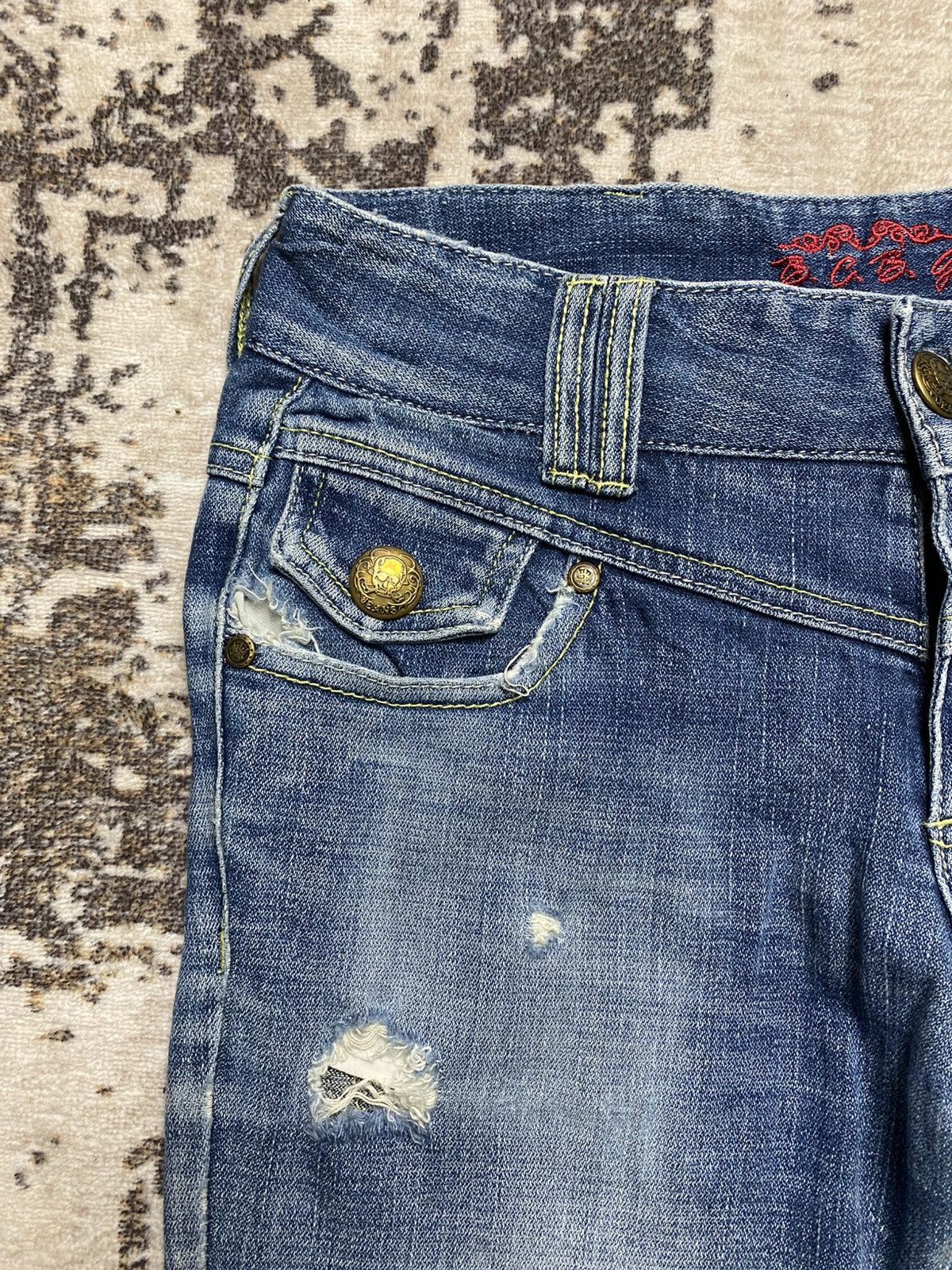 If Six Was Nine Rare Trash Denim Bootcut Size US 29 - 6 Thumbnail