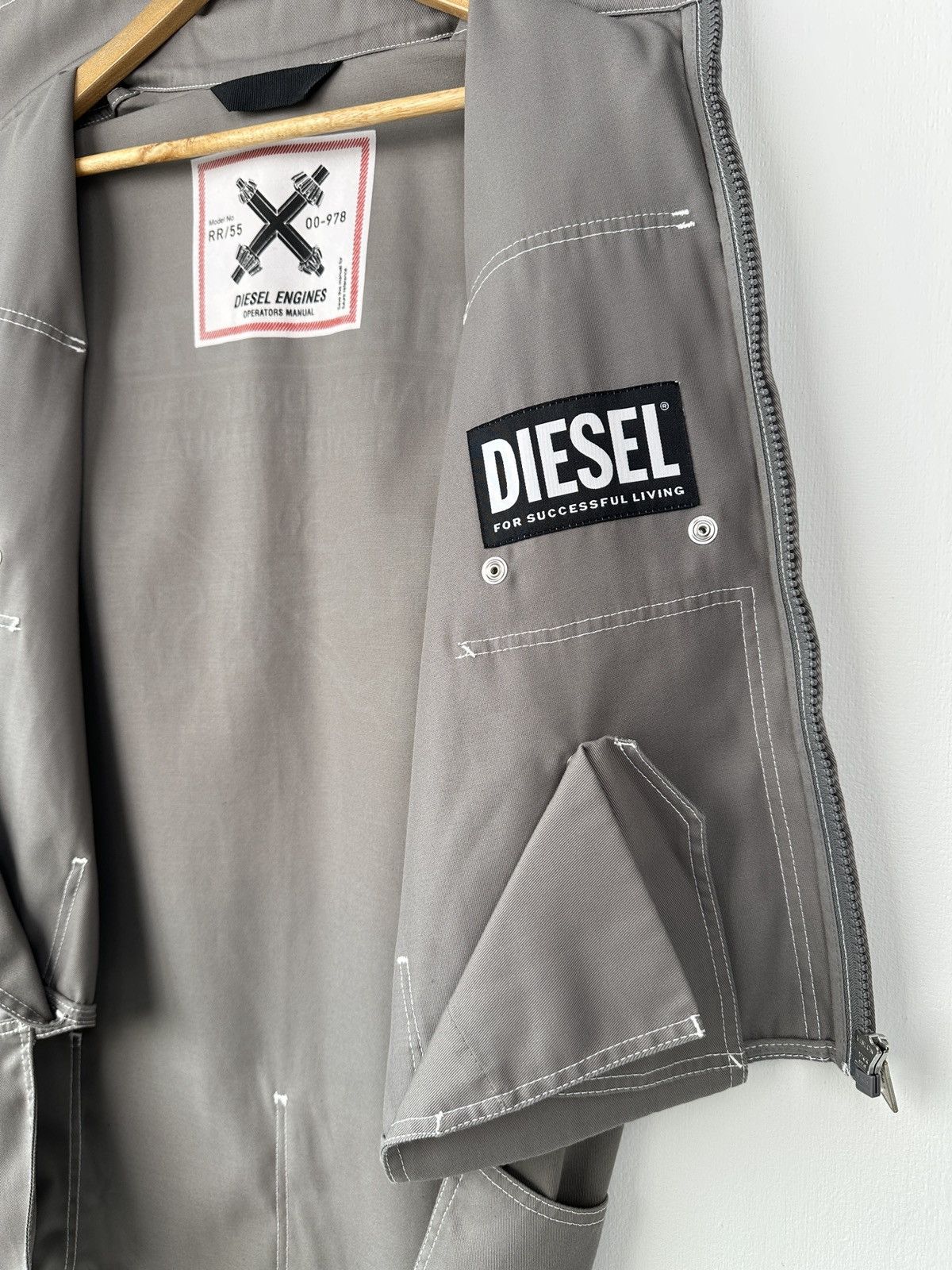 Diesel DIESEL Hidden-Pocket Workwear Multipocket Cargo Vest Jacket Size US L / EU 52-54 / 3 - 12 Thumbnail