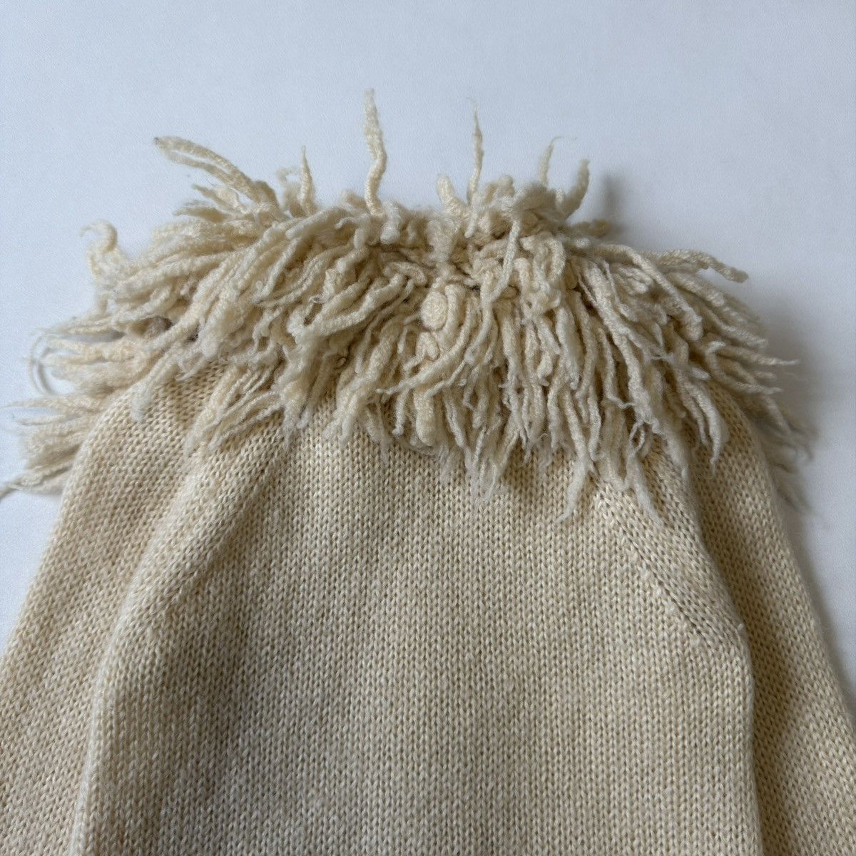Comme des Garcons A/W 05 ‘Sheeps Fur’ Collar Cardigan Size XS / US 0-2 / IT 36-38 - 16 Thumbnail