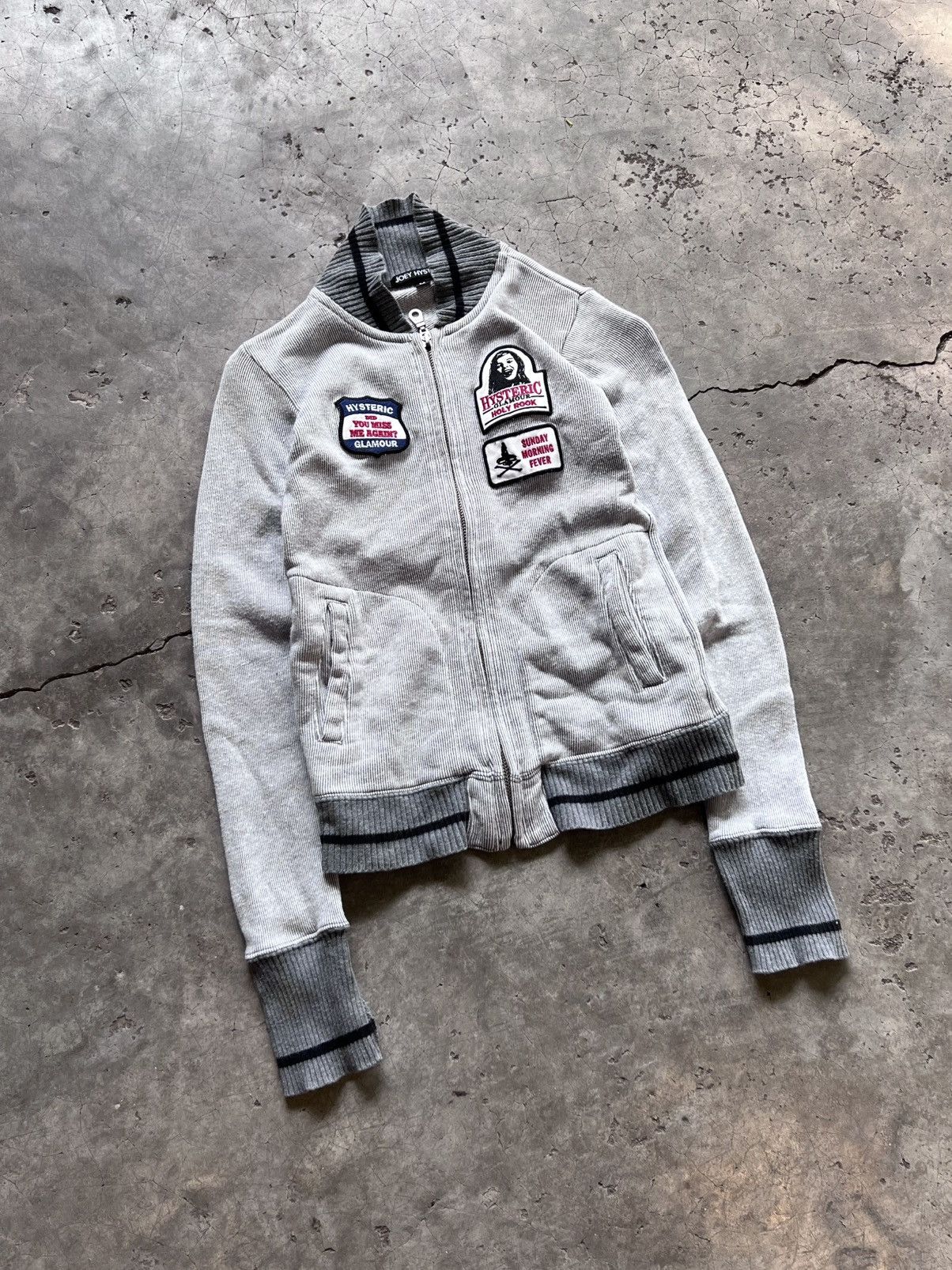 Hysteric Glamour Joey HYSTERIC Glamour Patchwork Cropped Jacket Babytee Fit Size US XXS / EU 40 - 5 Thumbnail