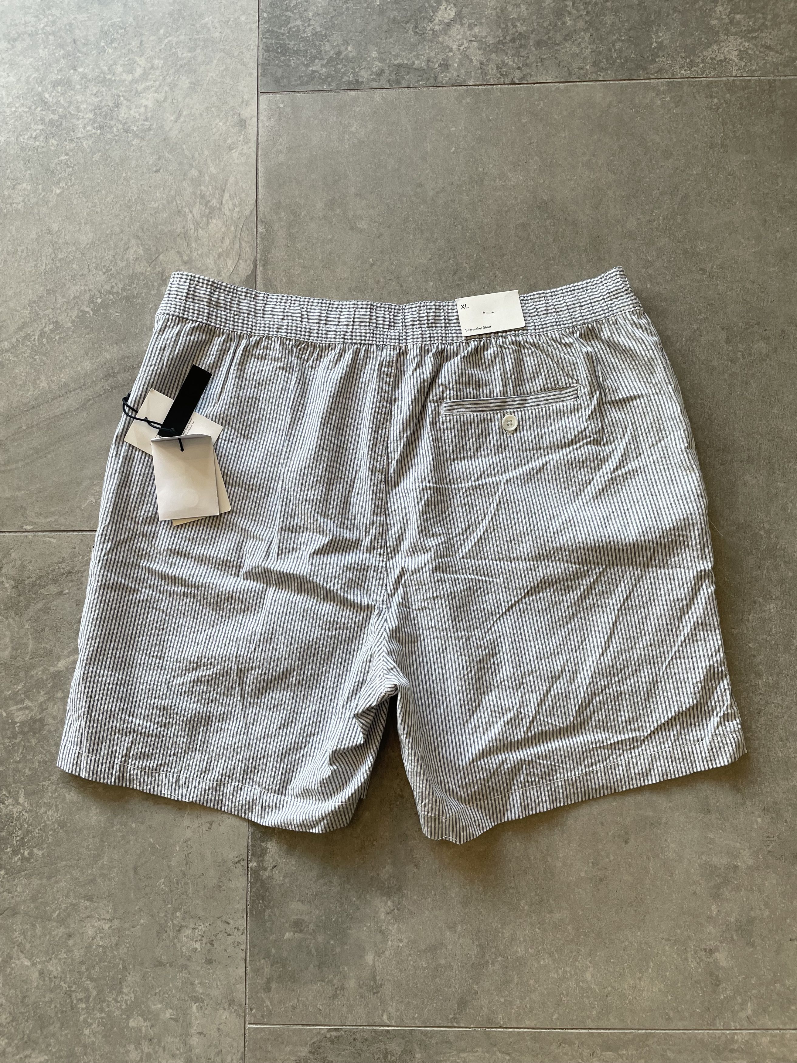 Onia Onia - Seersucker Short Deep Navy Size US 38 / EU 54 - 2 Thumbnail