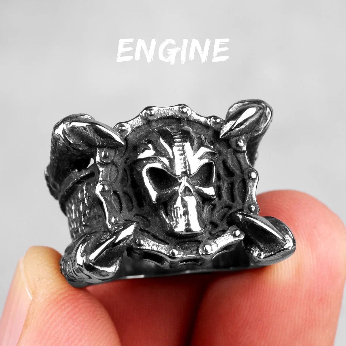 Jewelry Skull Dragon Claw Ring Streetwear Jewelry Fashion Gift Size ONE SIZE - 7 Thumbnail