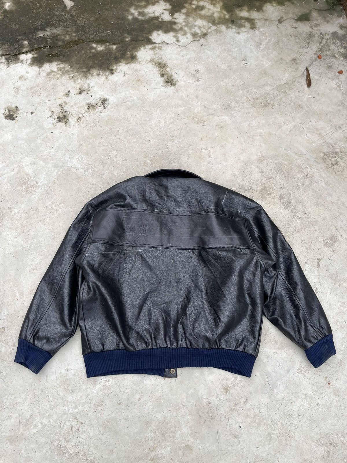 Vintage VINTAGE 1987 ARMY AIR FORCE BOMBER LEATHER JACKET Size US M / EU 48-50 / 2 - 3 Thumbnail