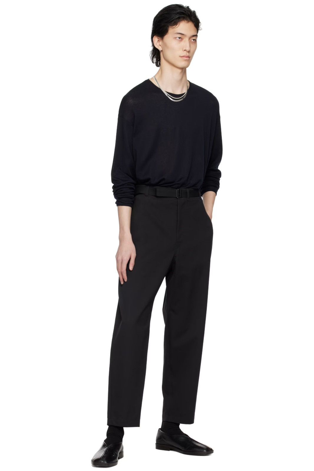 Lemaire S/S 24 Black ‘Belted Carrot Trousers’ Size US 34 / EU 50 - 15 Thumbnail