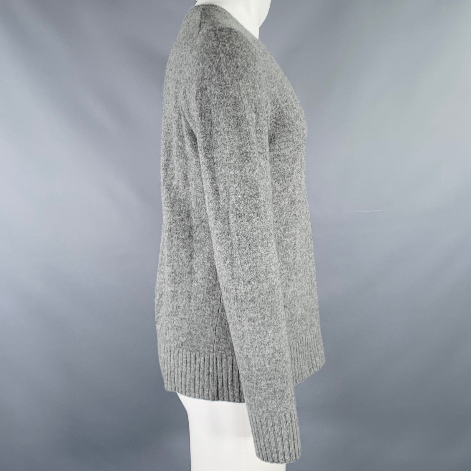 Marc Jacobs Size S Grey Heather Knit Wool Cashmere V-Neck Sweater Size US S / EU 44-46 / 1 - 2 Thumbnail