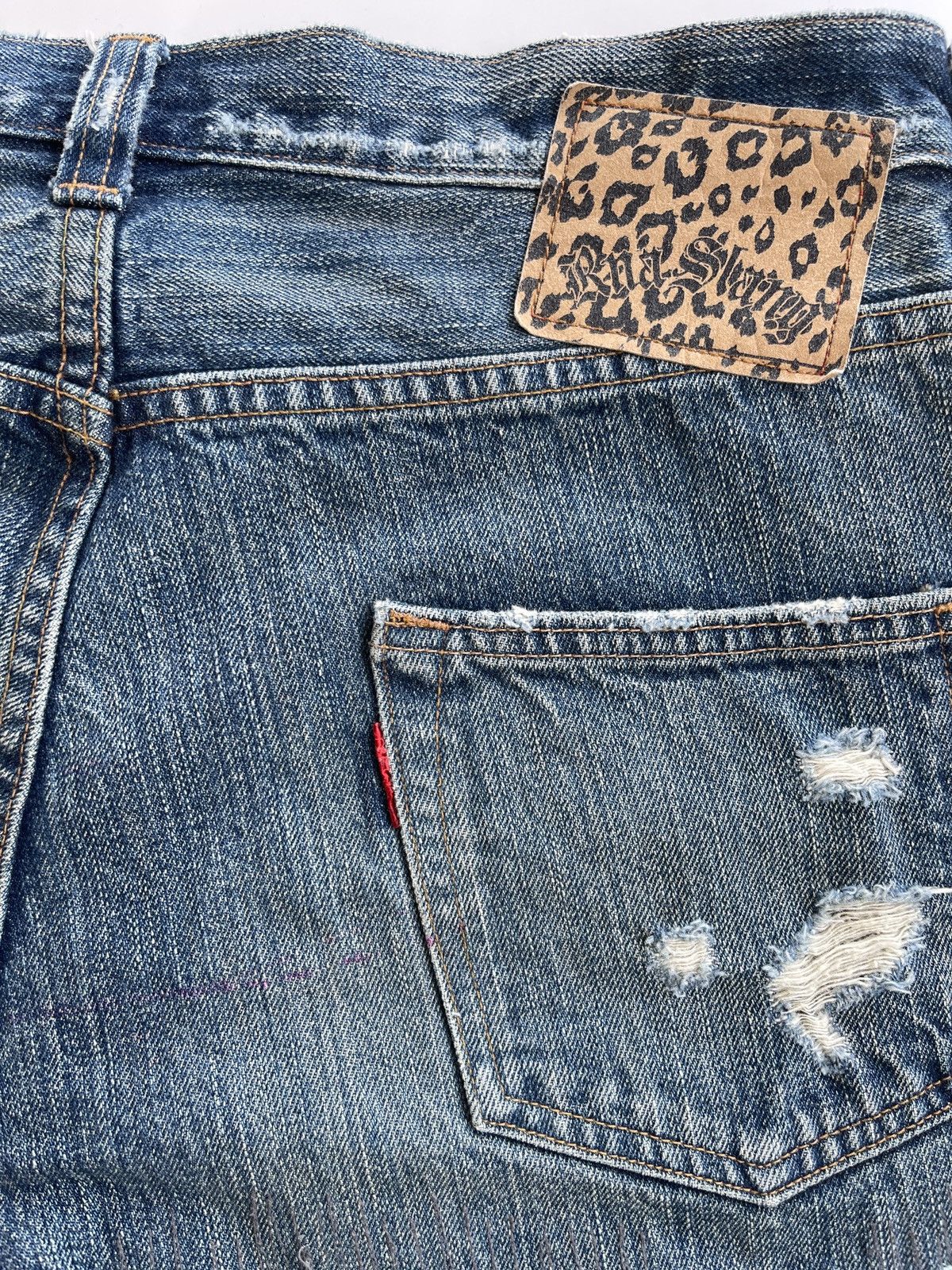 Japanese Brand Vintage RNa Slang Ripped Distressed Jeans Size US 31 - 9 Thumbnail