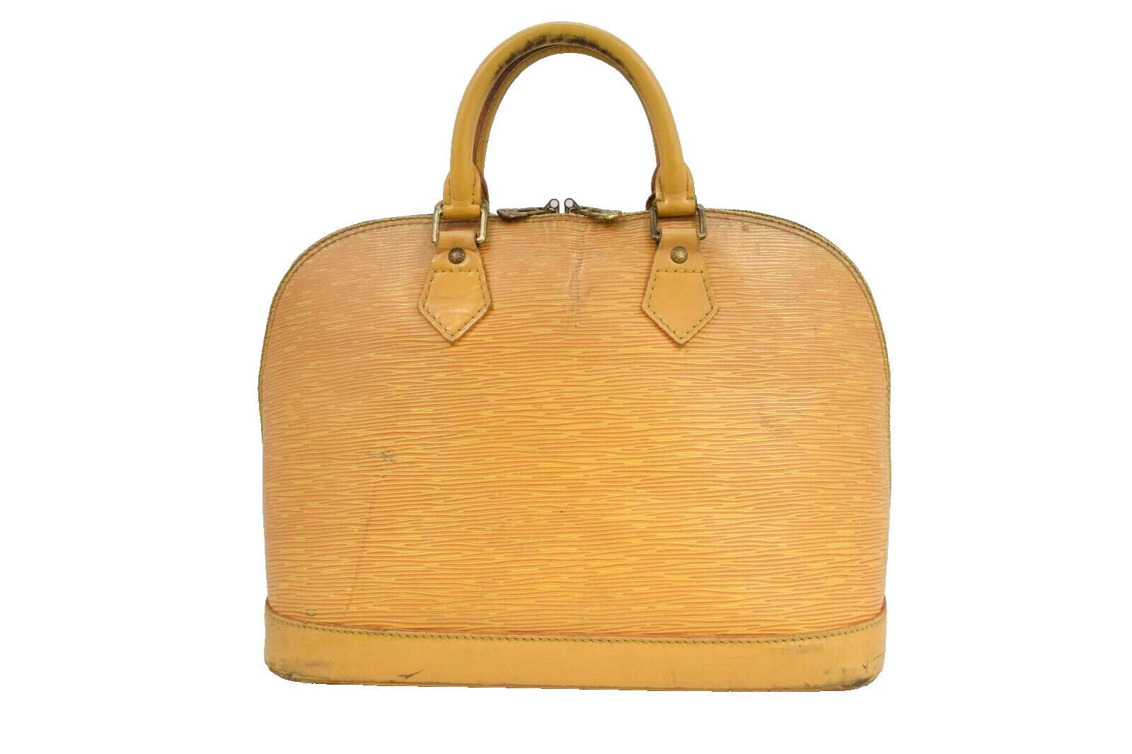 Louis Vuitton Louis Vuitton Alma Hand Bag Epi Leather Yellow M52149 Size ONE SIZE - 2 Thumbnail