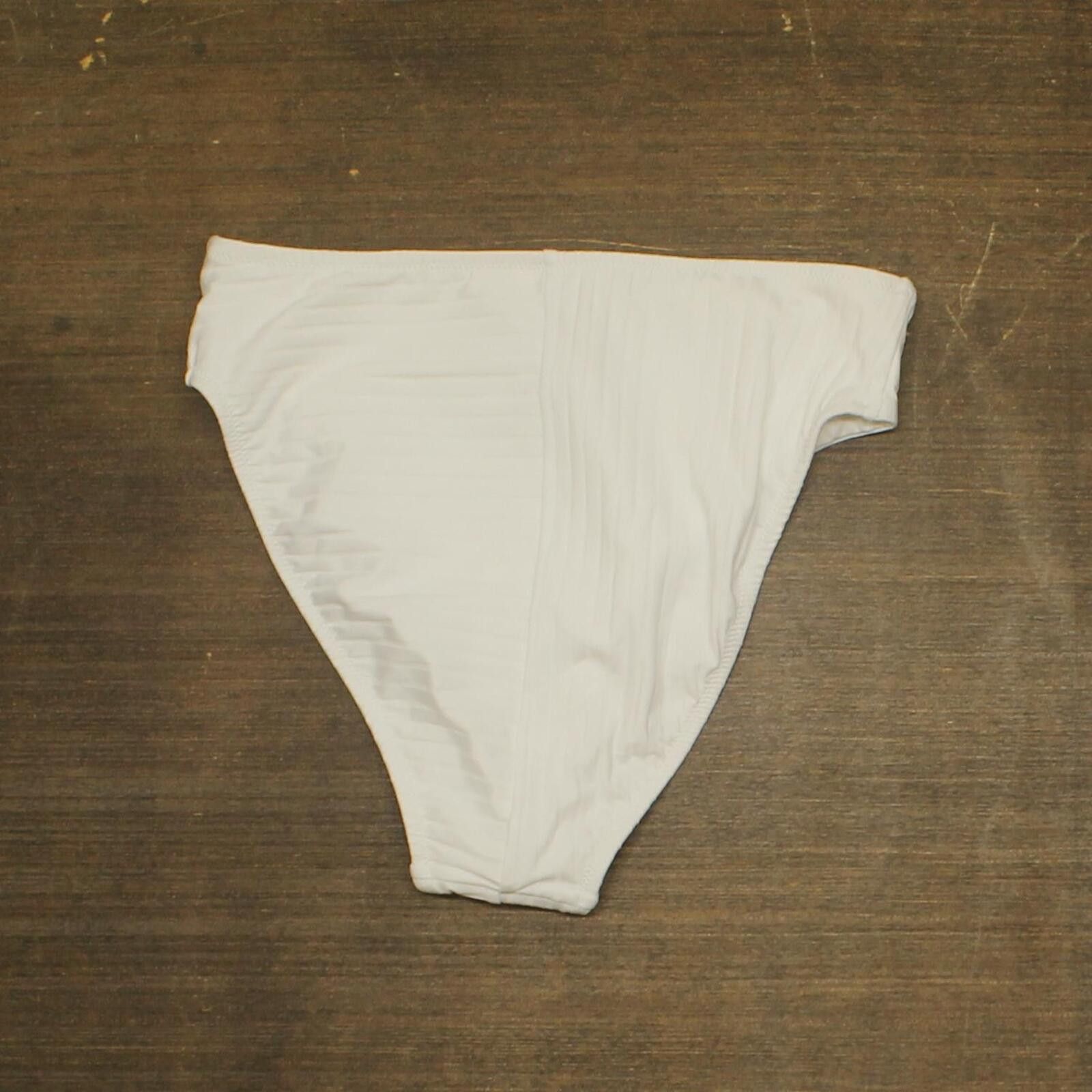 Sanctuary Sanctuary Rib High Rise Bikini Bottom Sarr25552 White M Size ONE SIZE - 2 Thumbnail