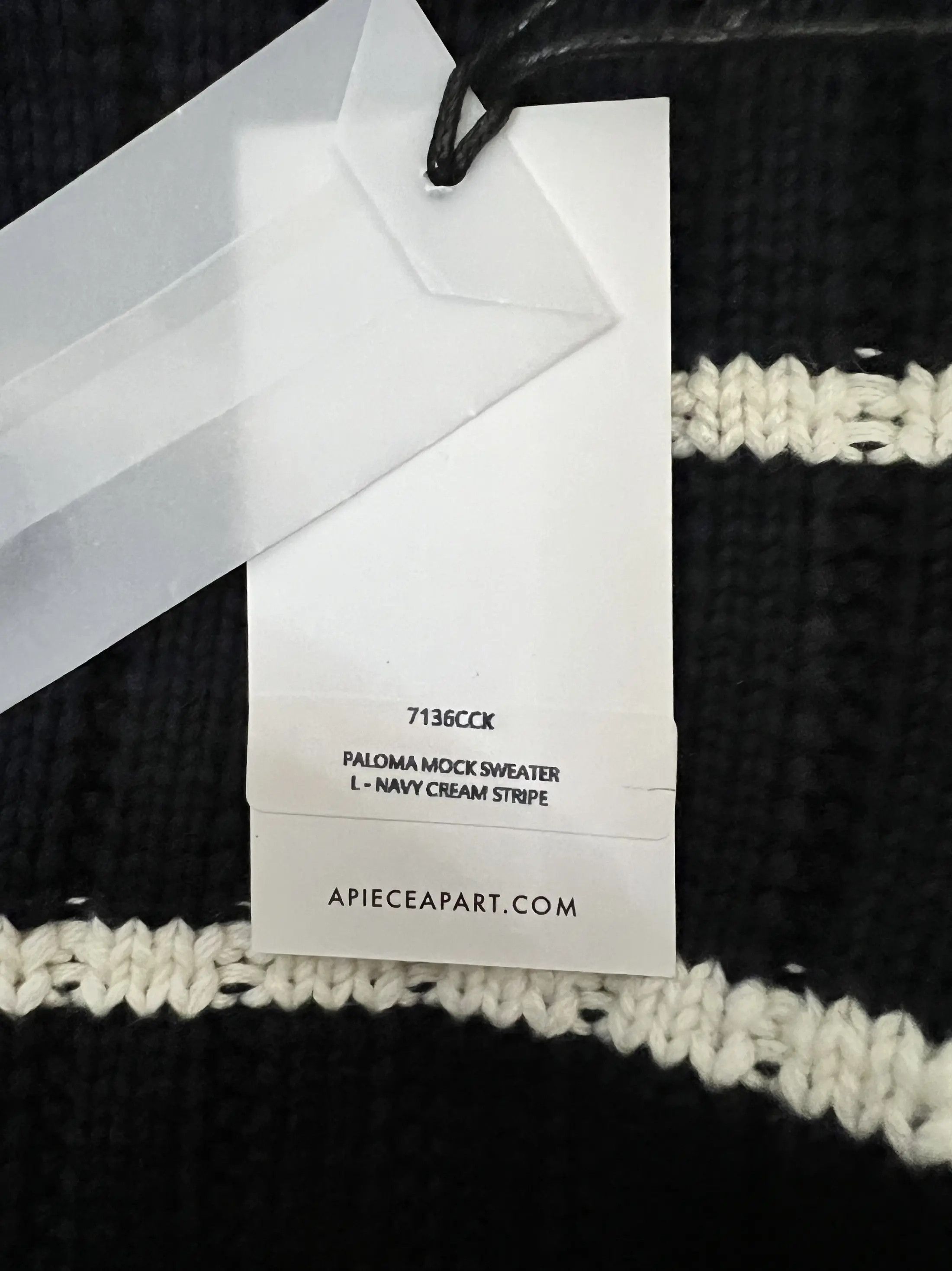 Apiece Apart Cashmere Blend Paloma Oversized Striped Size L / US 10 / IT 46 - 11 Thumbnail