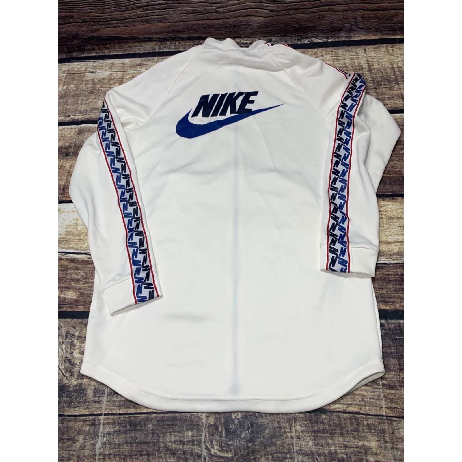 Nike Nike Sportswear Taped Poly Retro Track Jacket Men Small Bone Blue Size US S / EU 44-46 / 1 - 5 Thumbnail