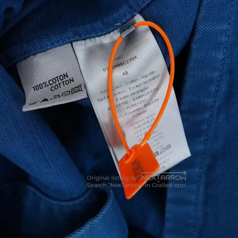 Dior Dior Blue Denim Embroidered Casual Jacket . Size US M / EU 48-50 / 2 - 6 Thumbnail