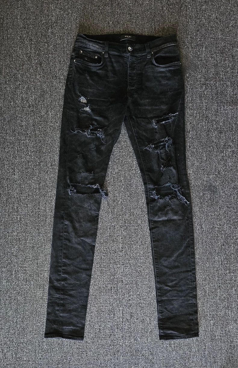 Amiri Amiri high elasticity distressed jeans Size US 30 / EU 46 - 1 Thumbnail