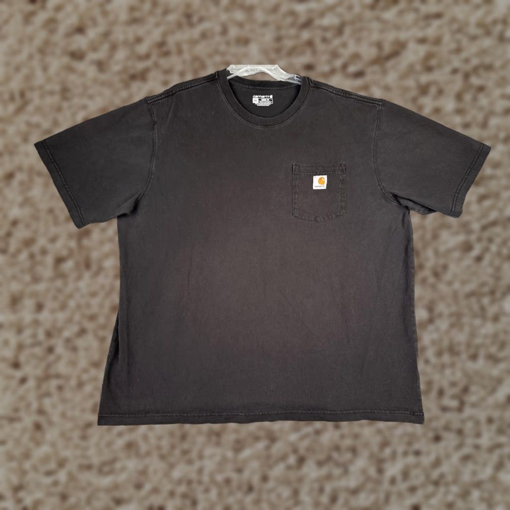Carhartt Carhartt Shirt Mens 2XL Gray Crew Neck Short Sleeve Pocket Tagless K87 Workwear Size US XXL / EU 58 / 5 - 1 Thumbnail