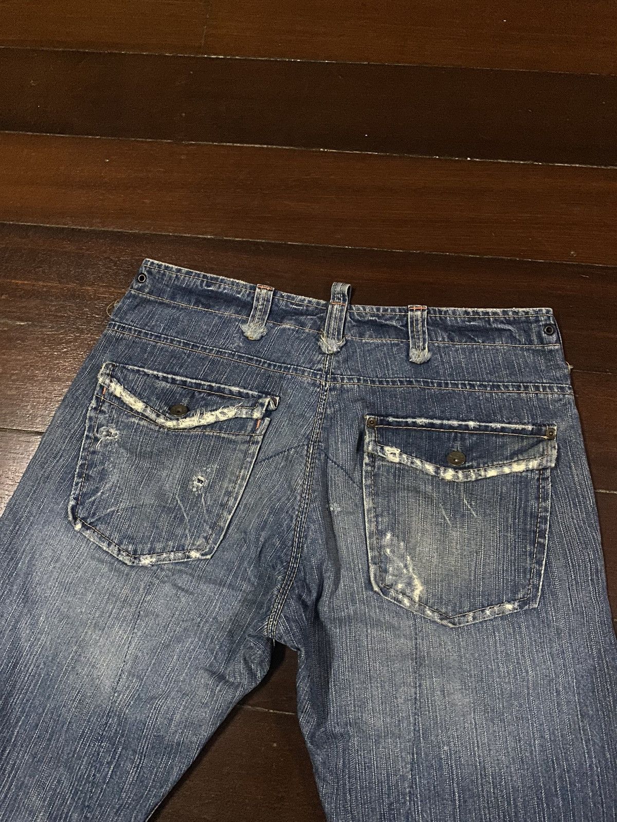 Le Grande Bleu (L.G.B.) AMAZING 🔥🔥 EDWIN MULTI POCKET BUSH CARGO BOOT CUT WIDE LEG Size US 36 / EU 52 - 14 Thumbnail
