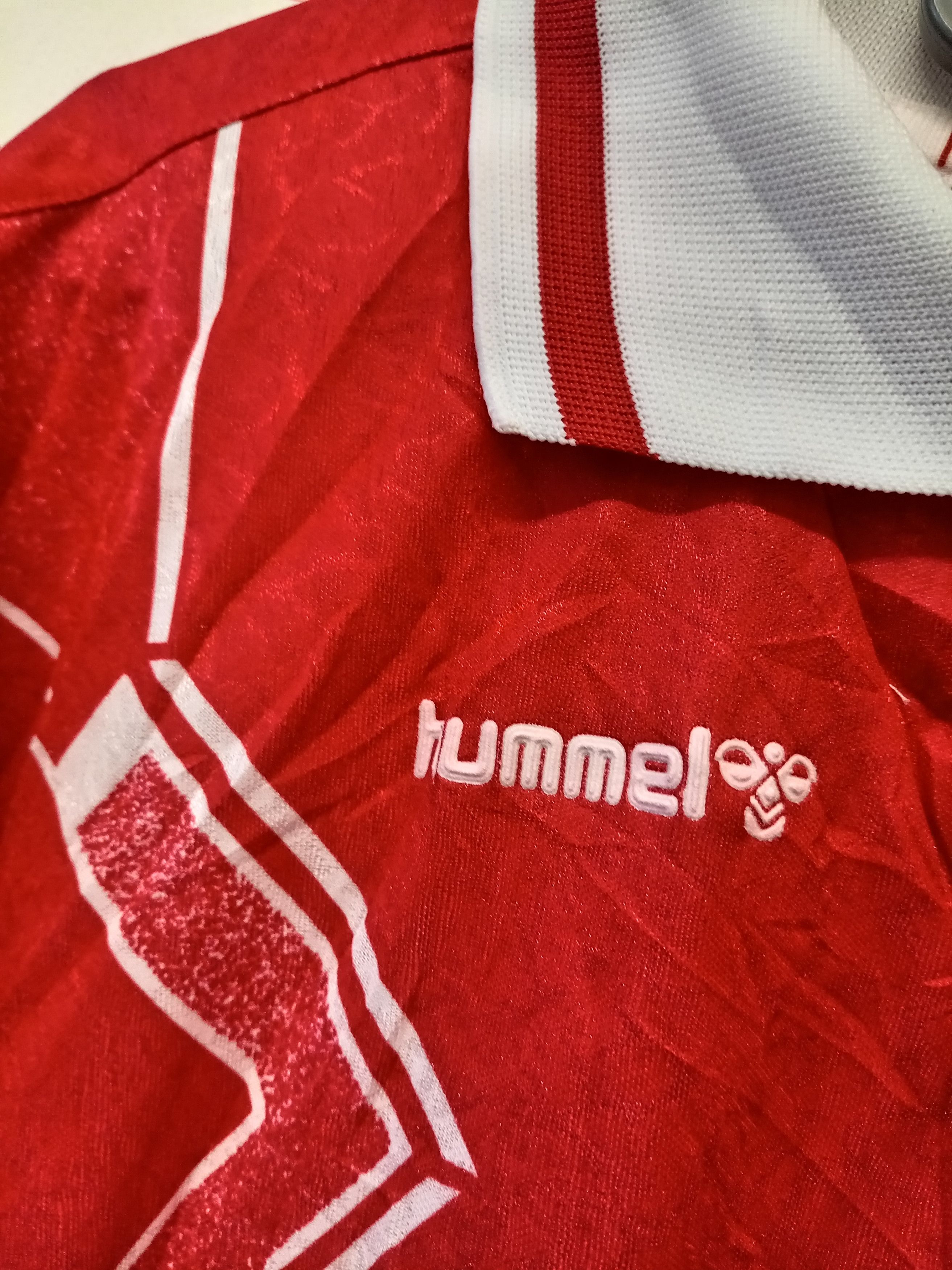 Hummel × Vintage Vintage 90's Hummel template Denmark jersey Size US S / EU 44-46 / 1 - 5 Thumbnail