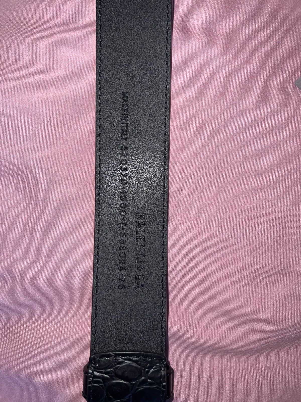 Balenciaga Balenciaga Large BB Leather Belt Size 30 - 8 Thumbnail