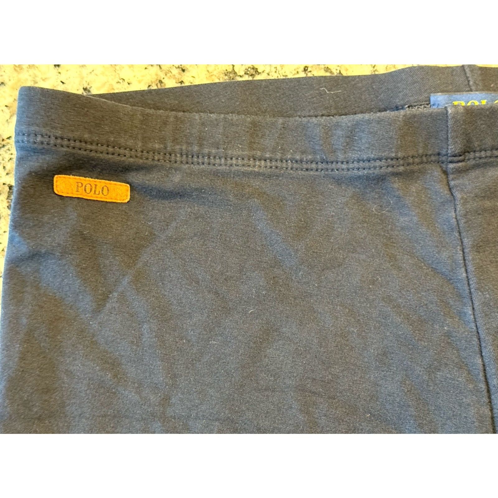 Polo Ralph Lauren Polo Ralph Lauren Riding Leggings Navy Blue Faux Leather Patches Size L Women Size 36" / US 14 / IT 50 - 5 Thumbnail