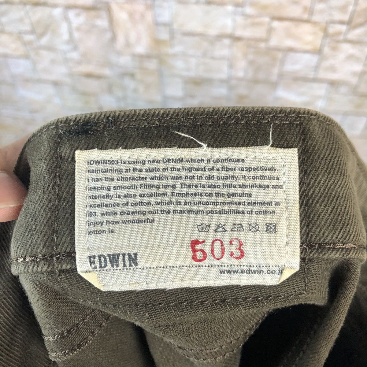 Edwin Edwin Dark Brown Casual Pants #A967 Size US 34 / EU 50 - 20 Thumbnail