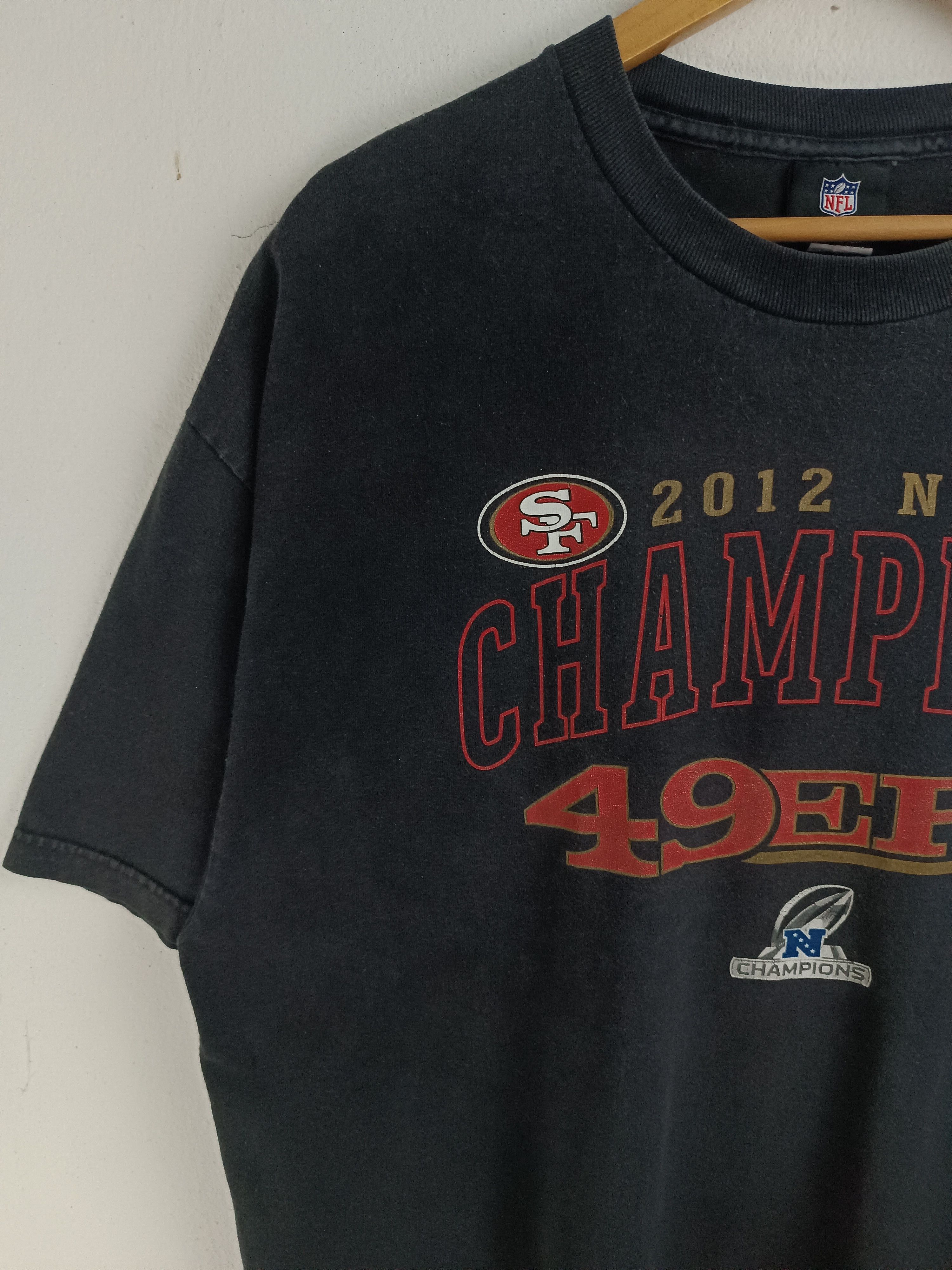 NFL VINTAGE 2012 SAN FRANCISCO 49ERS NFC CHAMPION FADED TEE Size US XL / EU 56 / 4 - 5 Thumbnail