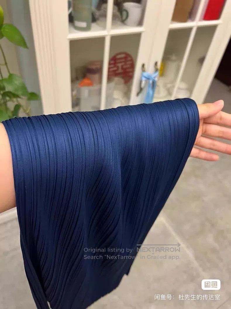 Issey Miyake Issey Miyake Peacock Blue Wide Leg Pants Size 25" / US 0 / IT 36 - 5 Thumbnail