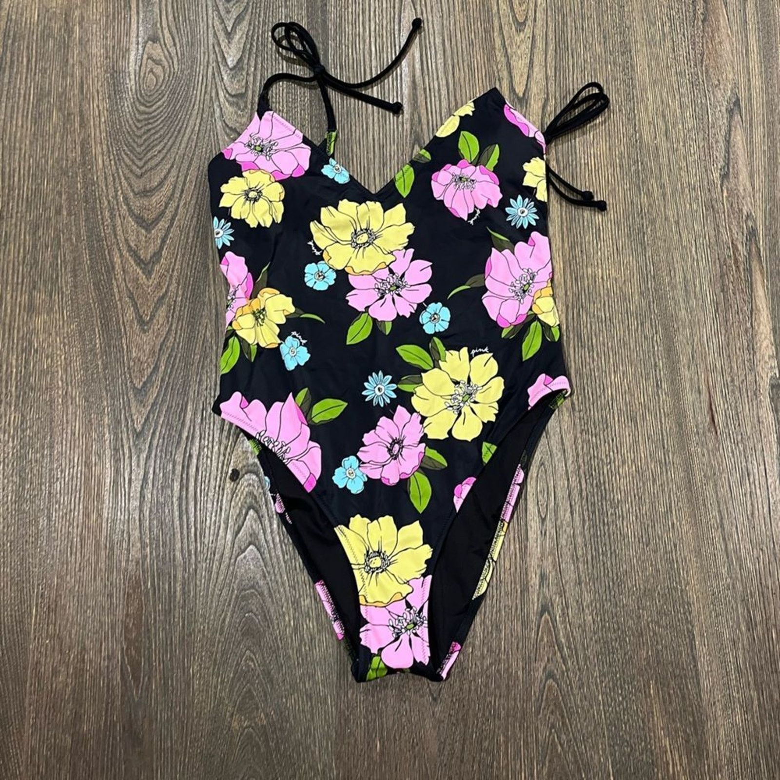 Vintage NWOT PINK Victoria's Secret One Piece Swimsuit Multi M Size ONE SIZE - 1 Thumbnail