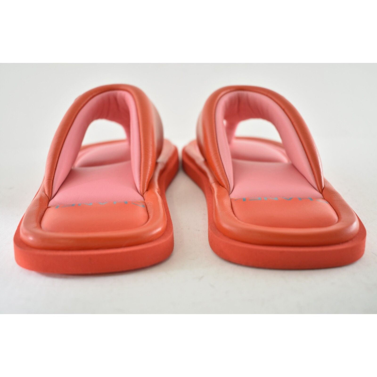 Chanel Chanel 22P Pink Red Lambskin Padded Pool Thong Logo Size US 7 / IT 37 - 15 Thumbnail