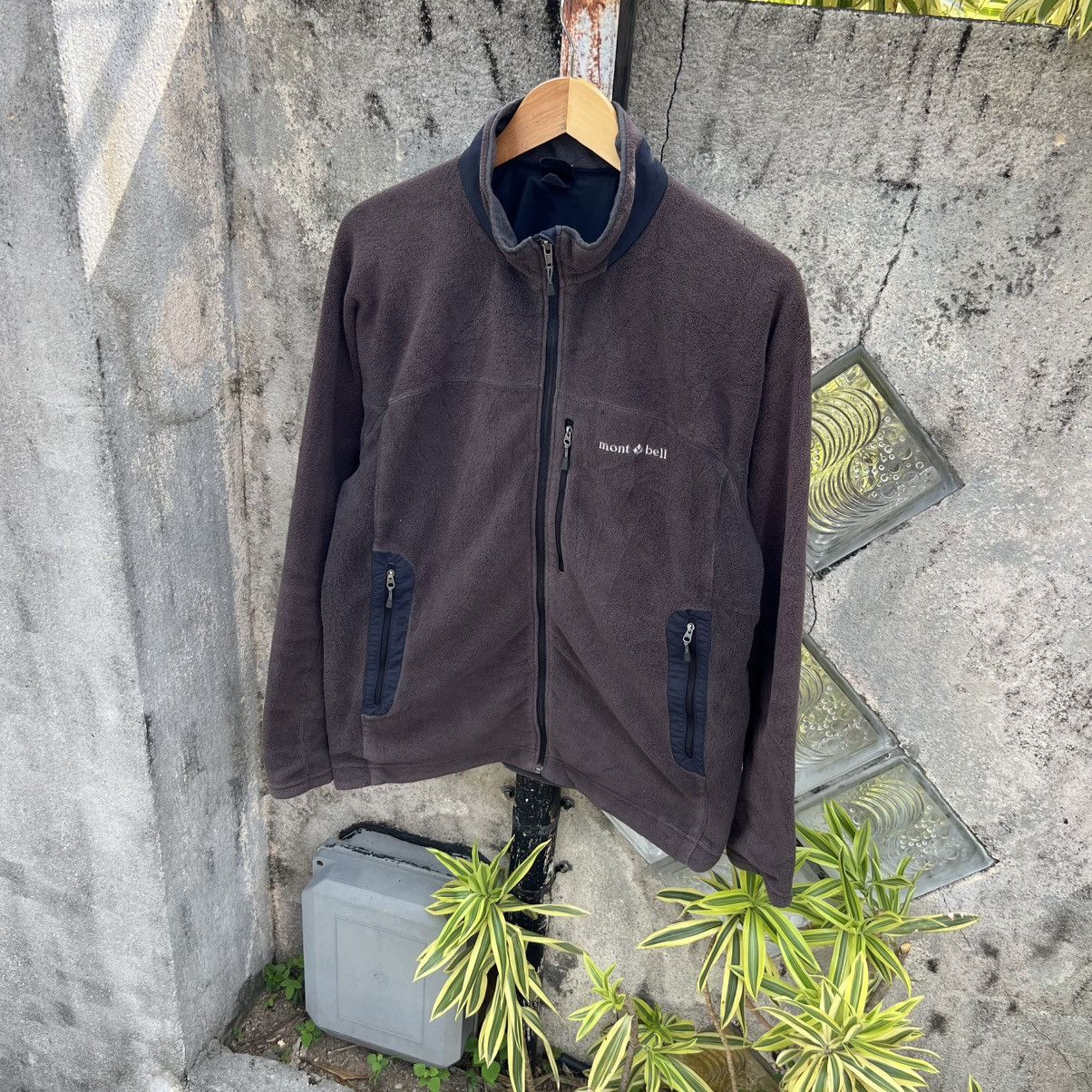 Montbell “MONTBELL” FADED BLACK ZIP UP FLEECE JACKET Size US XL / EU 56 / 4 - 3 Thumbnail