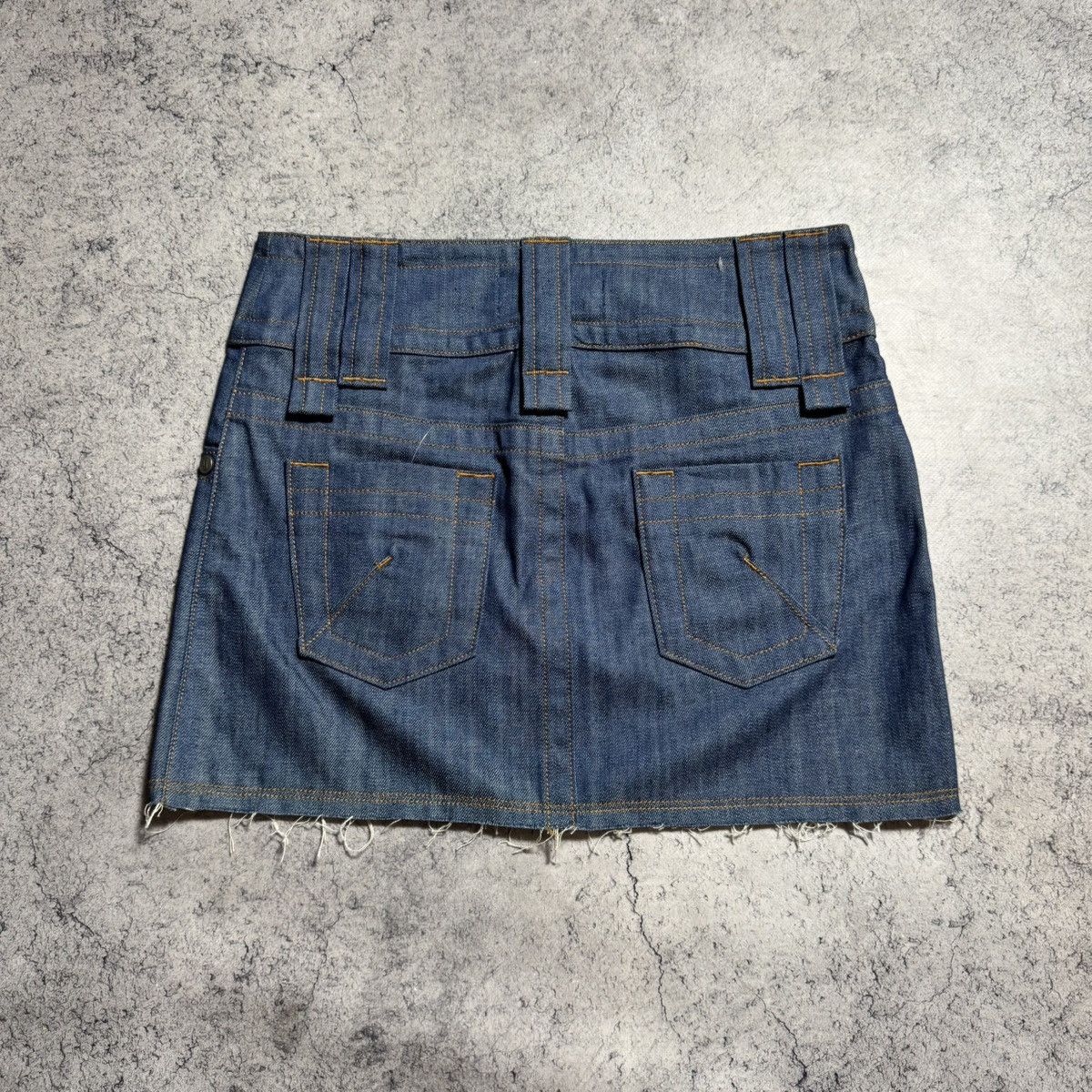 John Galliano NEW Galliano Y2K 00s Mini Skirt Size 26" / US 2 / IT 38 - 2 Thumbnail