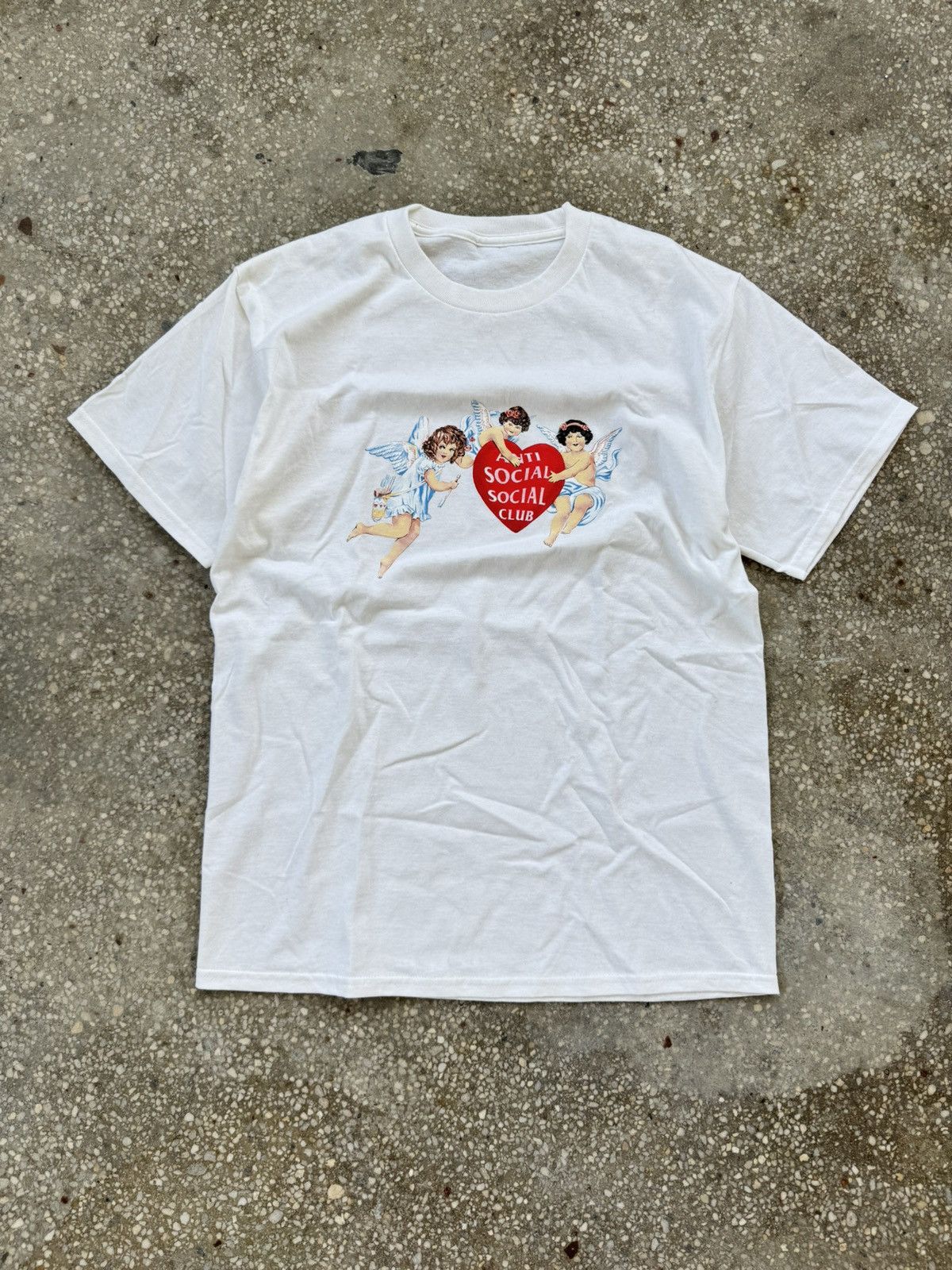 ASSC “CHERUB” White Tee NEW Size Med Sample