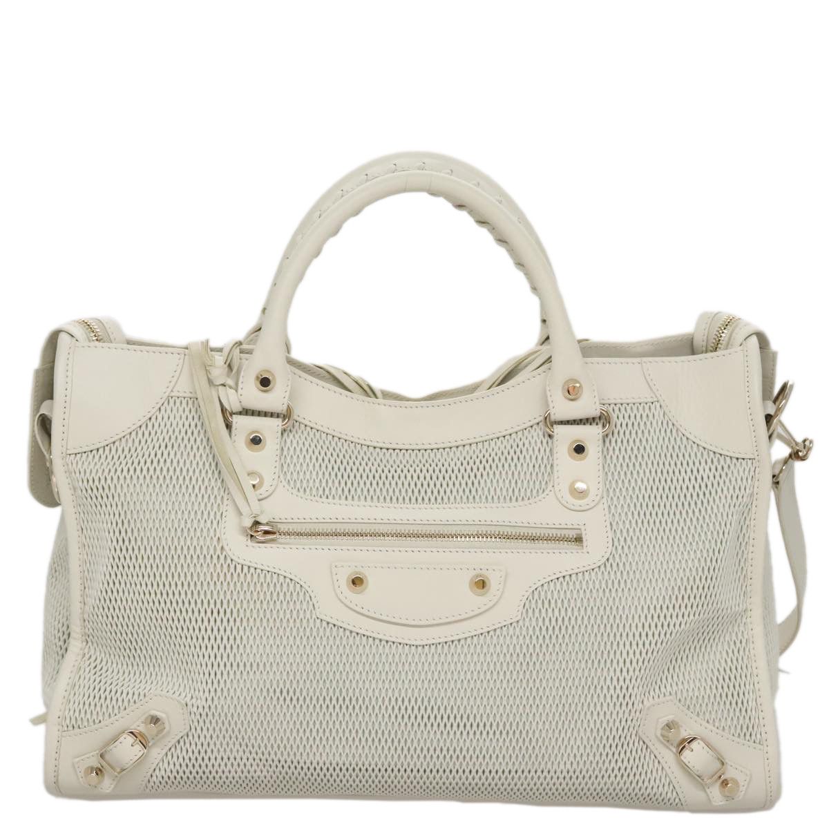 Balenciaga City White Leather Handbag (Pre-Owned) Size ONE SIZE - 1 Thumbnail