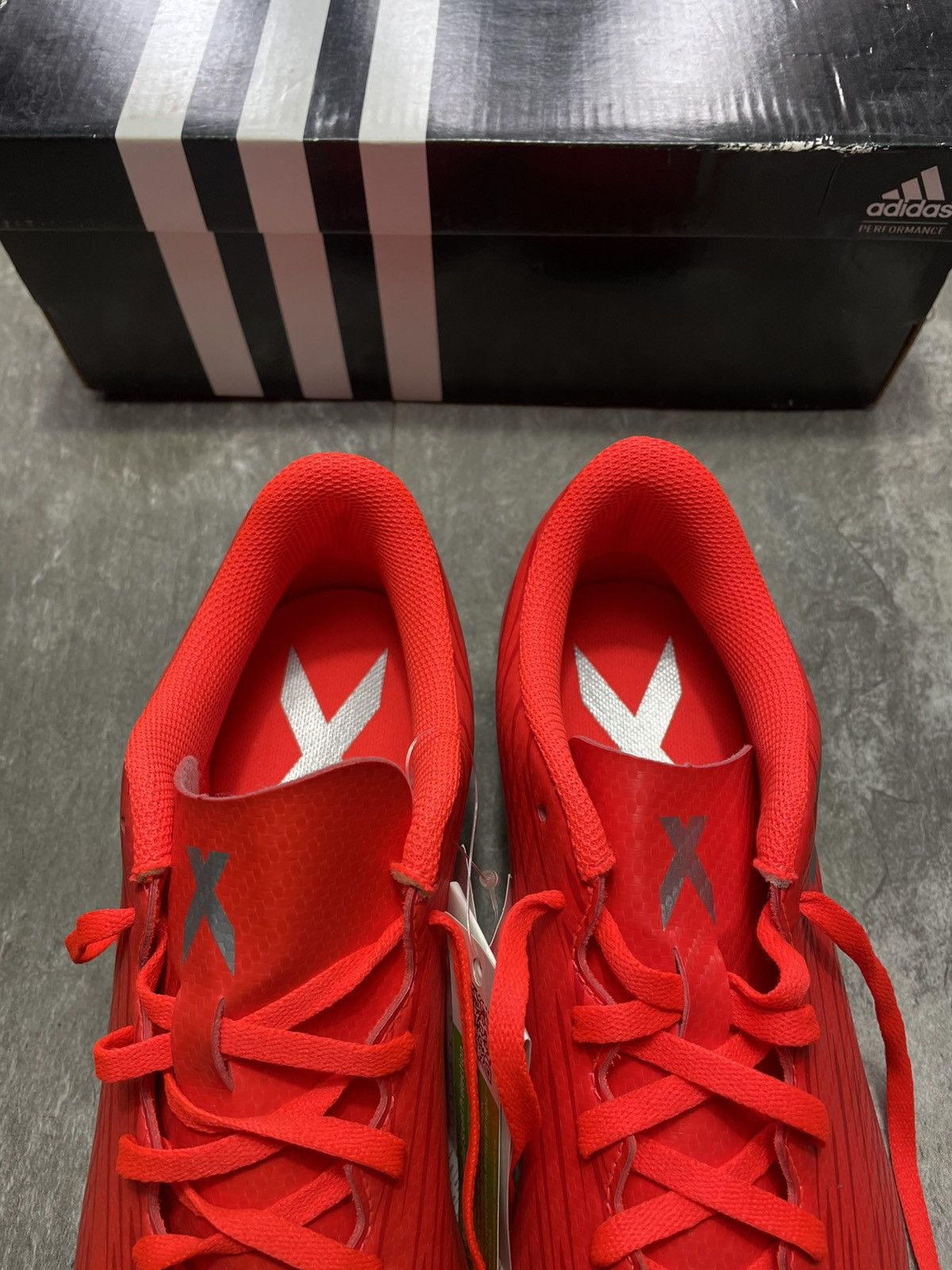 Adidas AdidasX 16.4 FxG Soccer Cleats Solar Red Silver Men’s Size US 7 / EU 40 - 8 Thumbnail