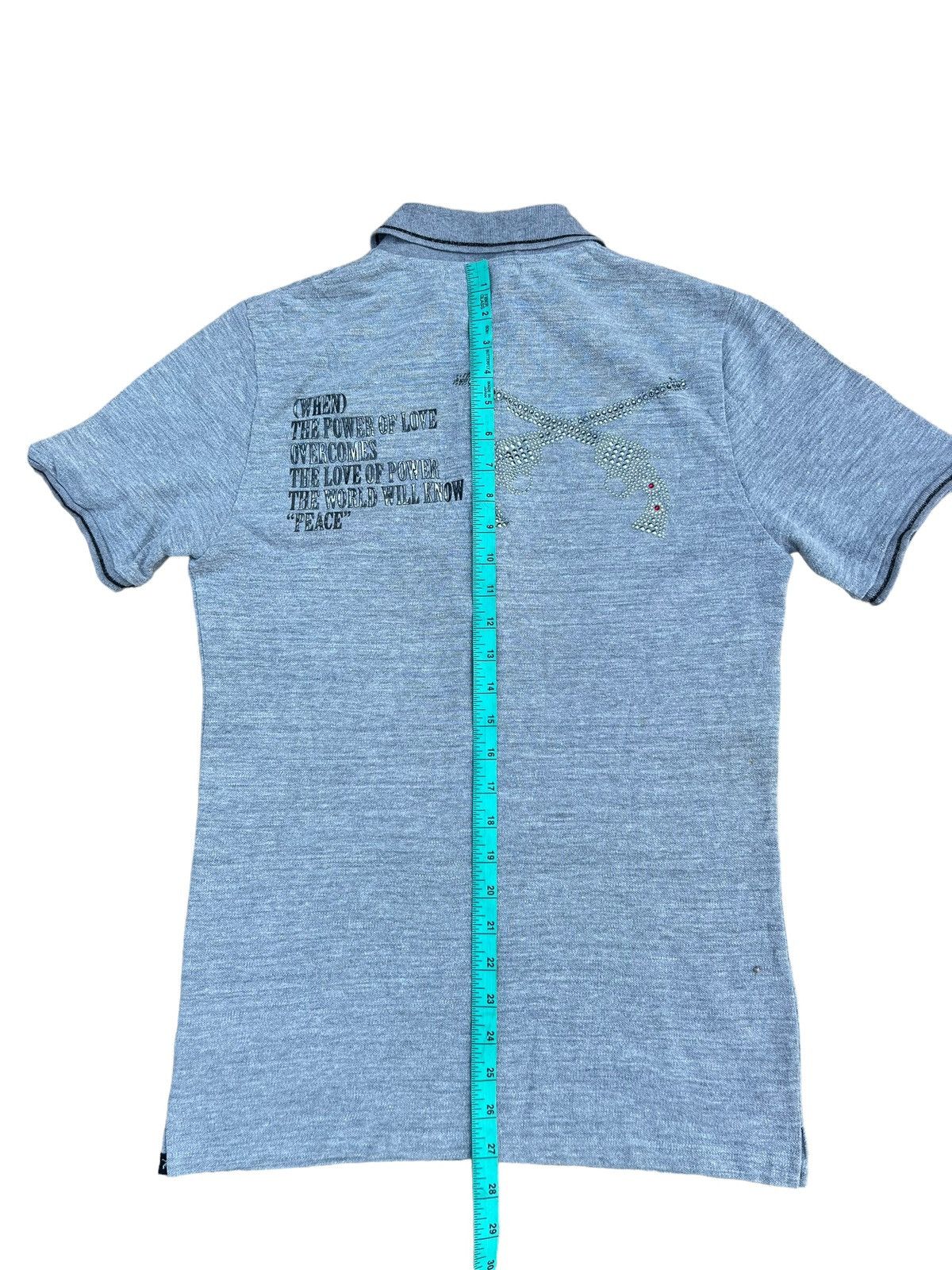 Mastermind Japan Roarguns Japan Beaded Cross Guns Poem Slim Polo Shirt Size US M / EU 48-50 / 2 - 21 Thumbnail