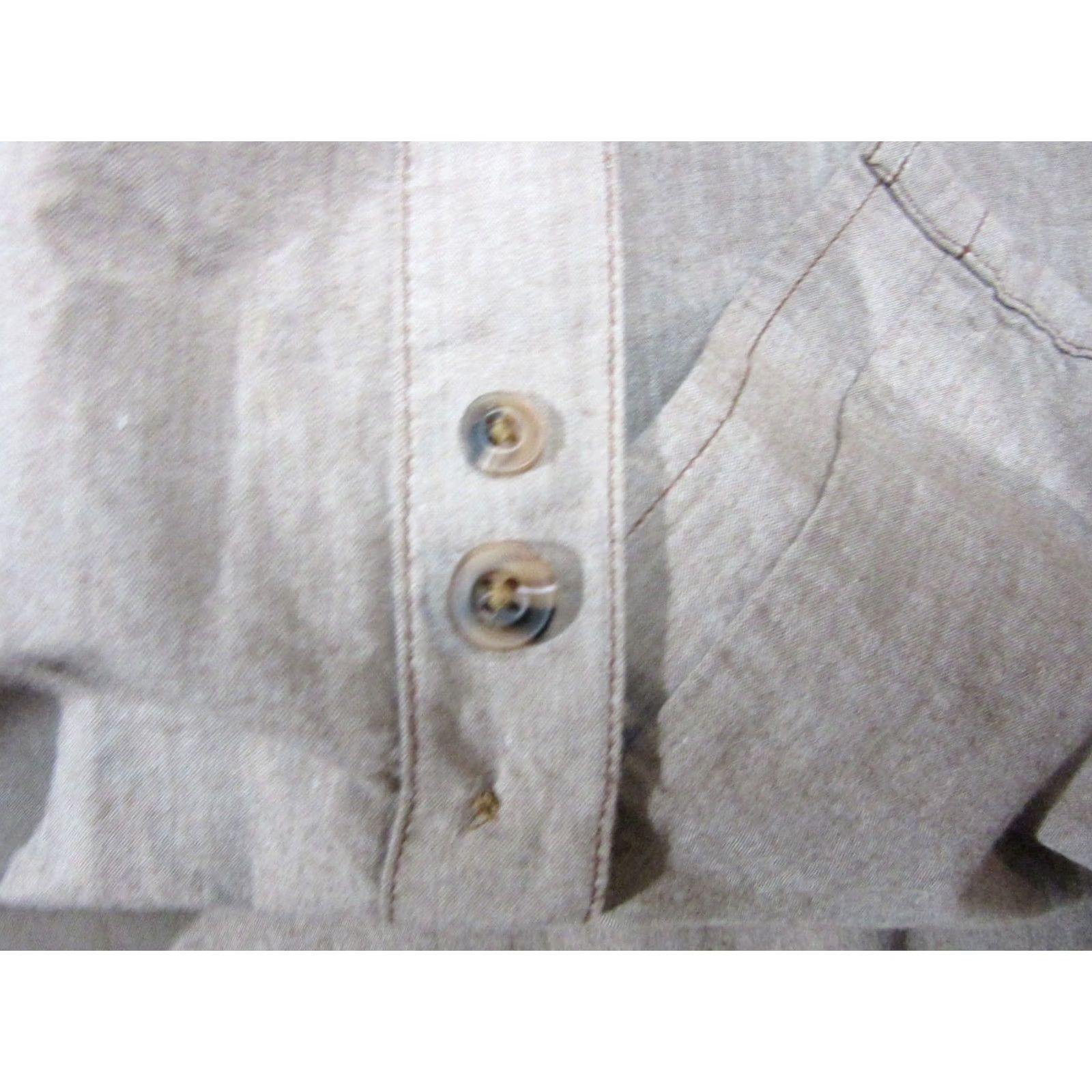 Prana prAna Shirt Mens Medium Beige Purple Two Tone Slim Fit Short Sleeve Button Down Size US M / EU 48-50 / 2 - 5 Thumbnail