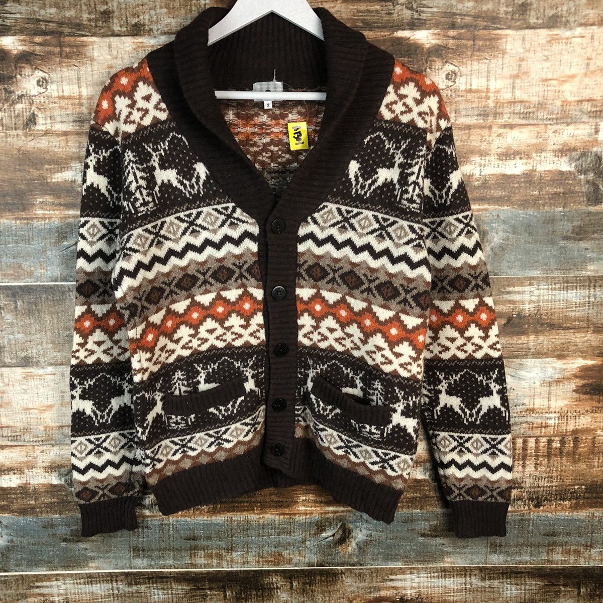 Takeo Kikuchi TK takeo kikuchi Brown Cardigan Knitwear #A1301 Size US S / EU 44-46 / 1 - 6 Thumbnail