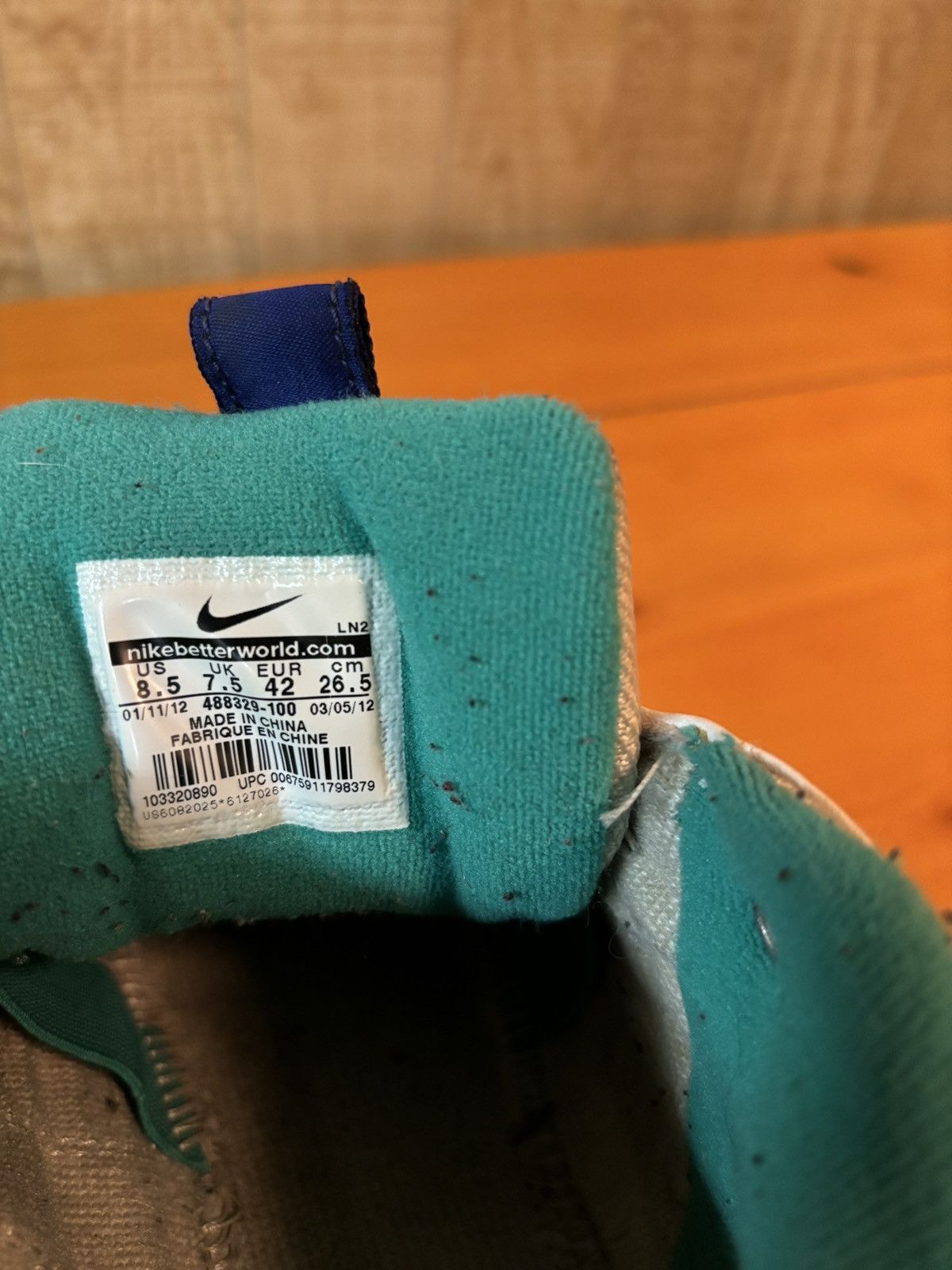Nike Nike Total Griffey Max 99 White/Teal/Green Size US 8.5 / EU 41-42 - 4 Thumbnail