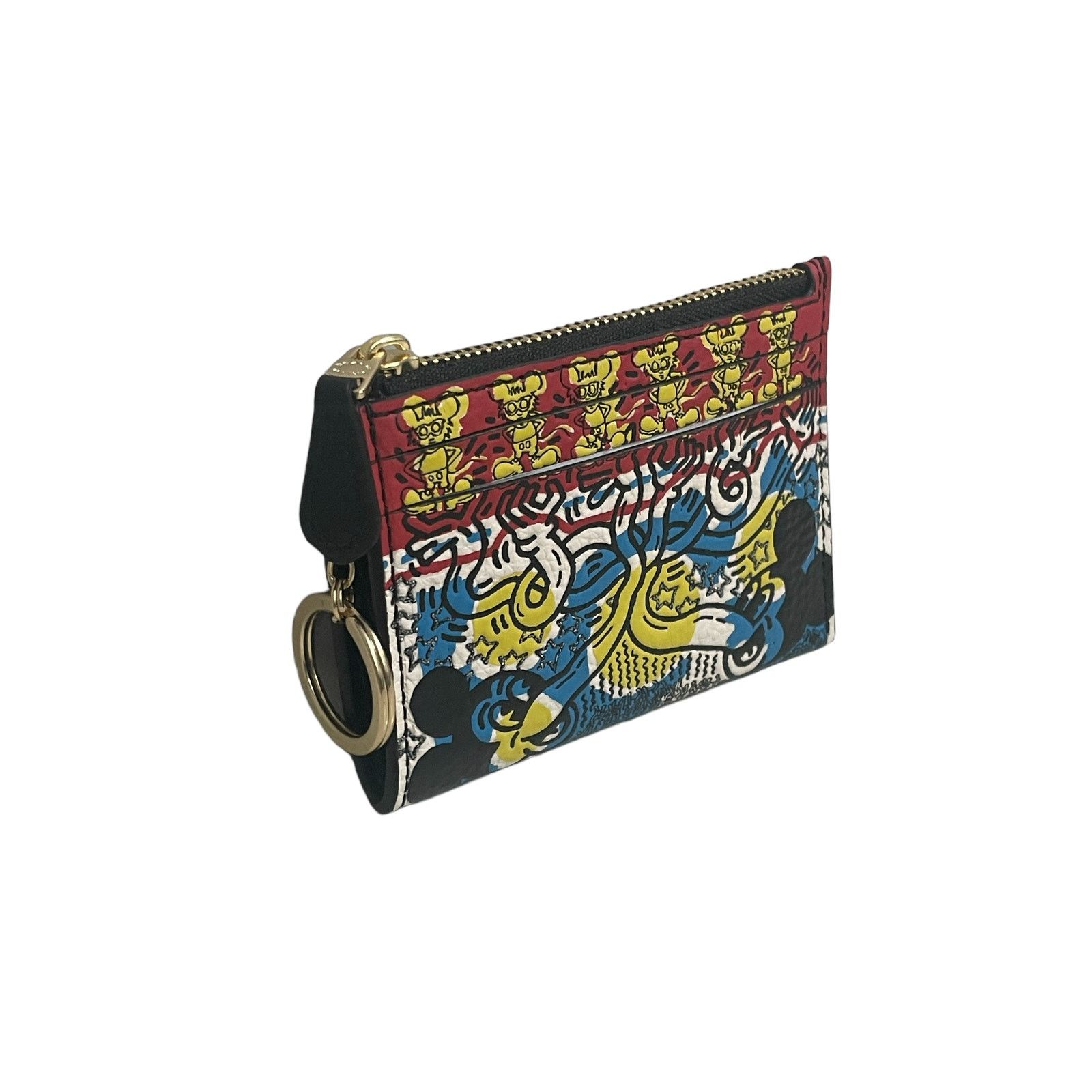 Coach Coach Disney Mickey Mouse X Keith Haring Mini Skinny Id Size ONE SIZE - 5 Thumbnail