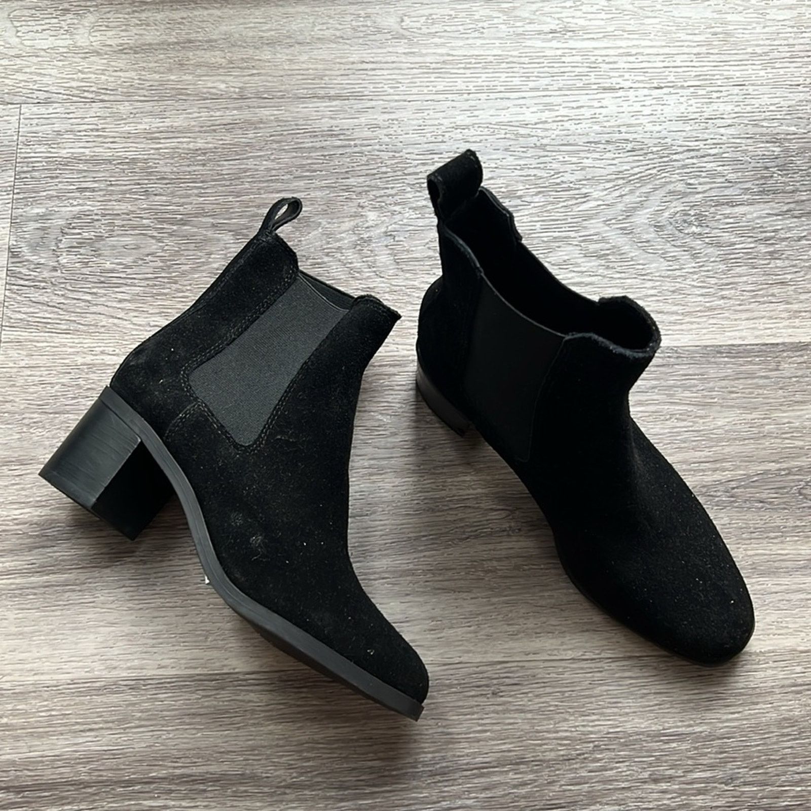 Steve Madden Steven Madden Black Leather Stacked Heel Ankle Boots 6B Size US 6 / IT 36 - 3 Thumbnail