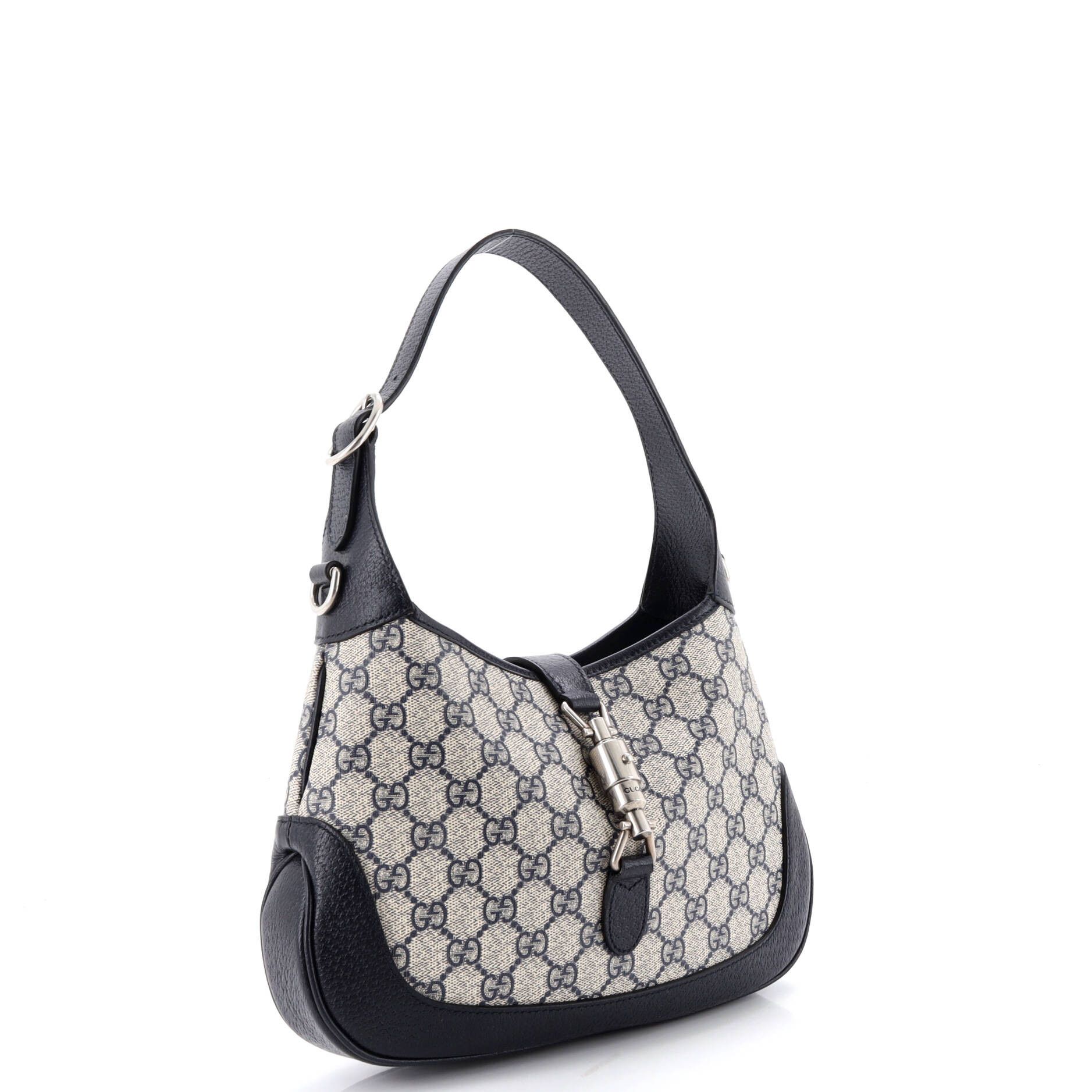 Web Strap Jackie 1961 Hobo GG Coated Canvas with Leath