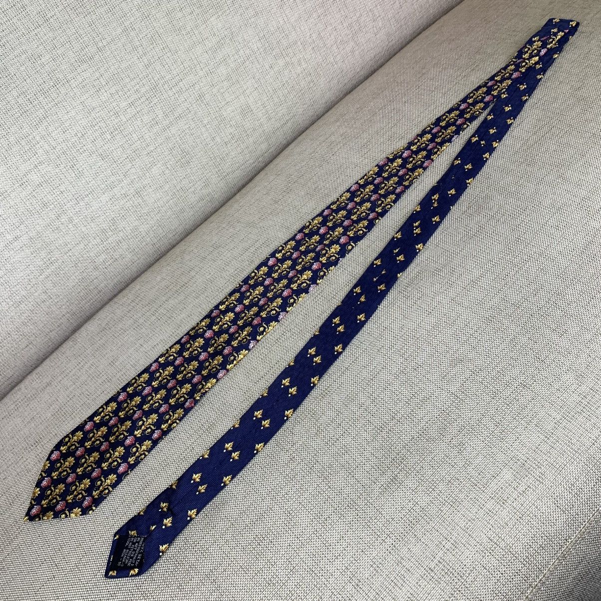 Versace × Vintage Gianni Versace Vintage Baroque Golden Silk Tie Caravate Size ONE SIZE - 12 Thumbnail