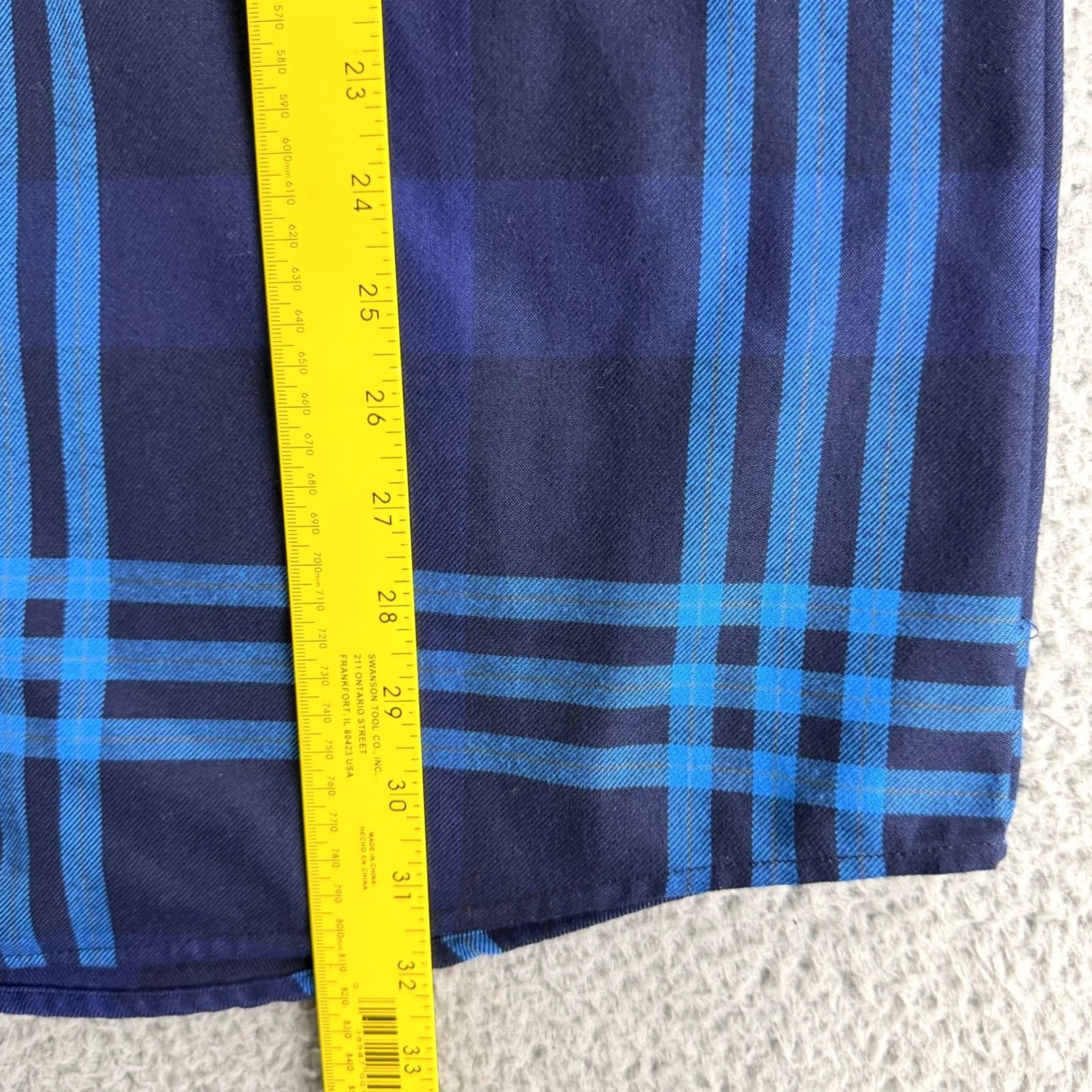 Vintage Dixxon Flannel Company Shirt Mens XLT Blue Plaid D-Tech Button Down Size US XL / EU 56 / 4 - 6 Thumbnail