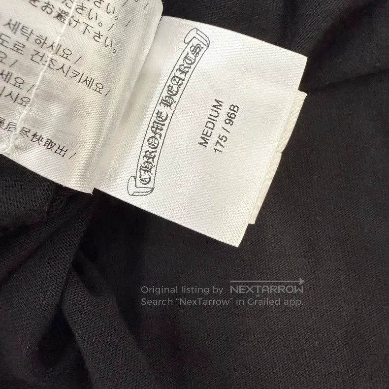 Chrome Hearts CHROME HEARTS Size M Black and blue neckline logo long slee Size US M / EU 48-50 / 2 - 4 Thumbnail
