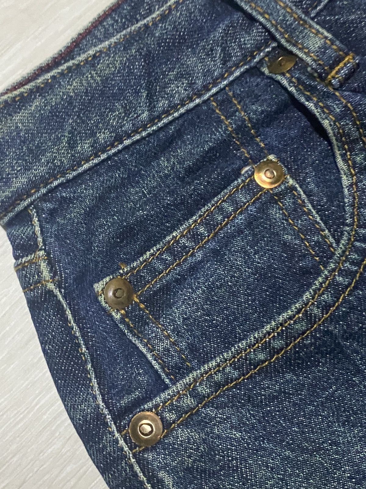 Japanese Brand Vintage Japanese Brand Mud Wash Frayer Baggy Jeans Size US 26 / EU 42 - 9 Thumbnail