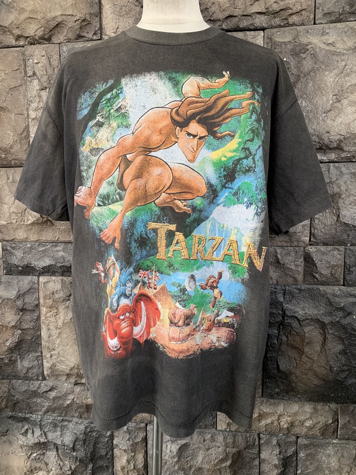 Vintage Tarzan Walt Disney Animation Musical Movie T shirt